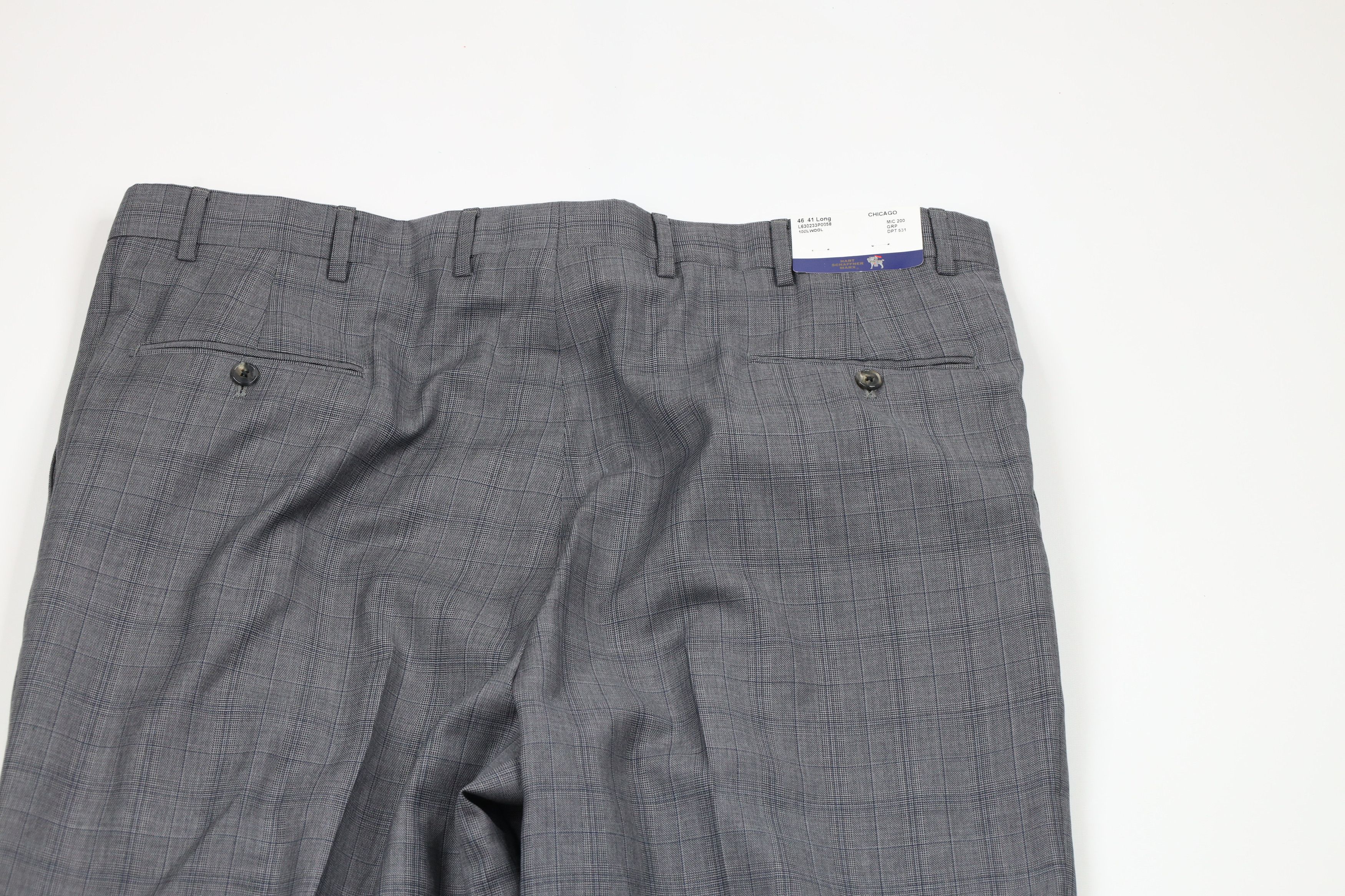 Hart Schaffner Marx × Vintage Deadstock Vintage 90s Hart Schaffner Marx Wool Suit Pants Size US 42 / EU 58 - 8 Thumbnail