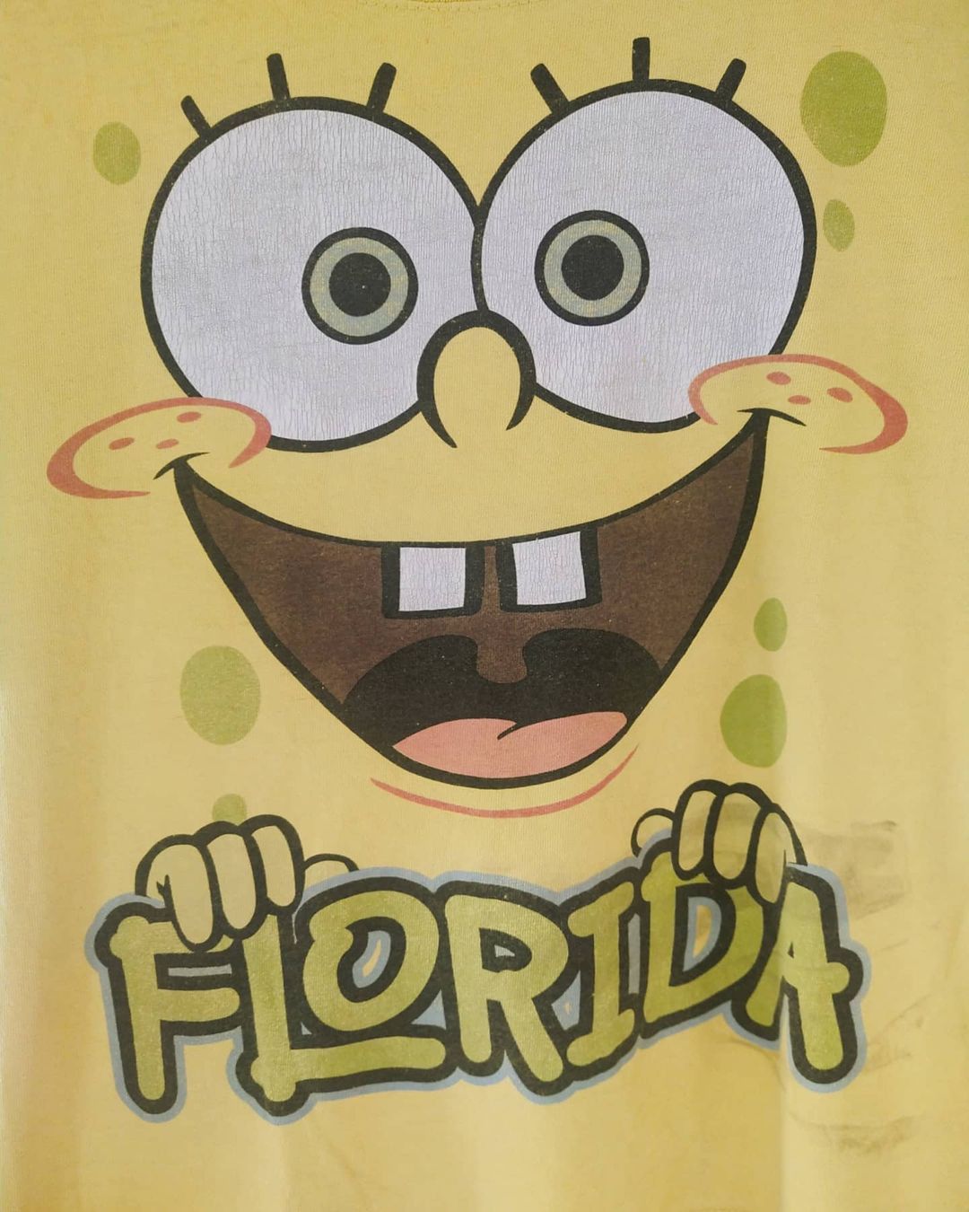 Cartoon Network × Nickelodeon × Vintage (c)2004 SpongeBob Squarepants Yellow Florida Tees Size US M / EU 48-50 / 2 - 2 Thumbnail
