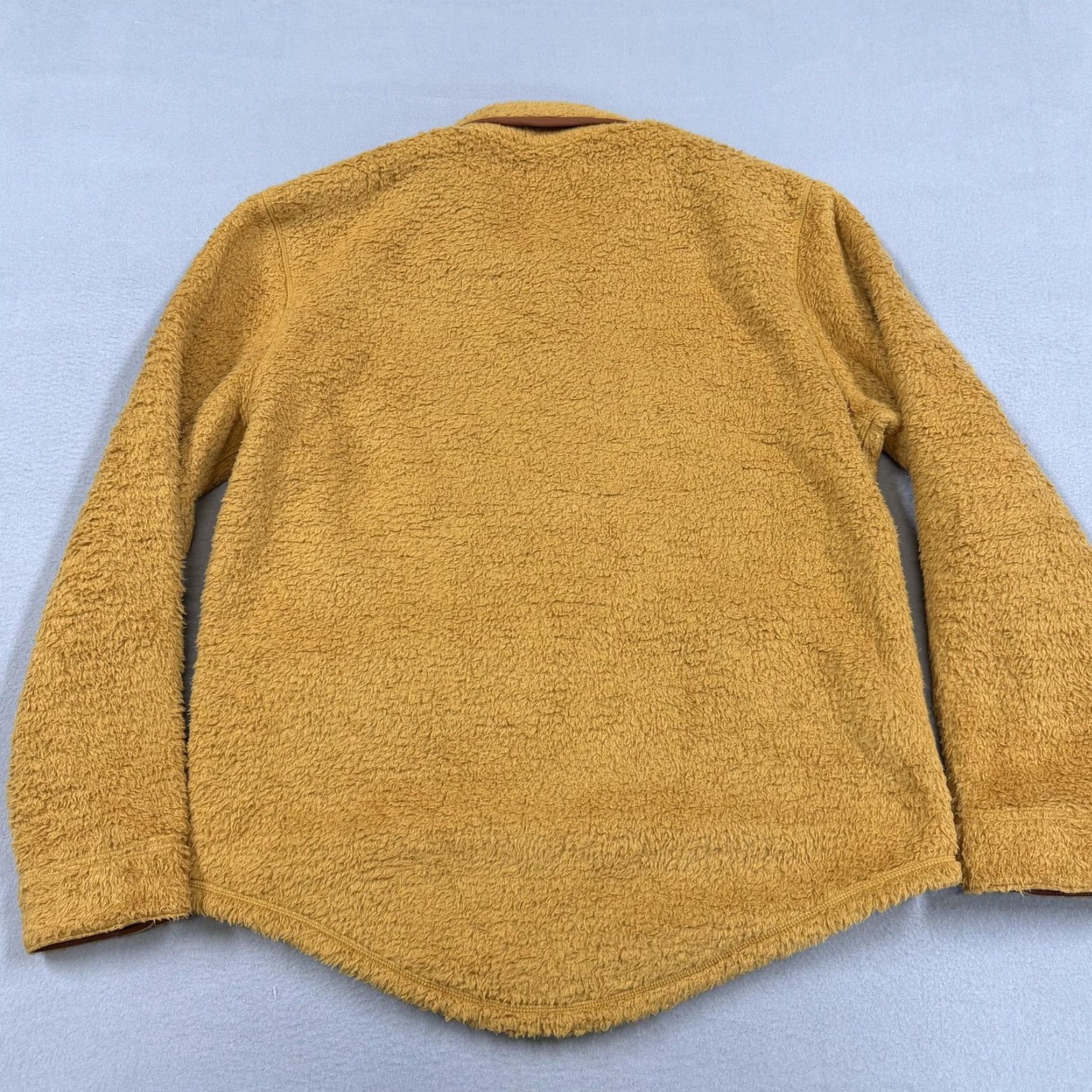 Outerknown Outerknown Jacket Mens Large Yellow Fleece Windbreaker Lined Pockets Snap Short Collar Casual Winter Size US L / EU 52-54 / 3 - 5 Thumbnail
