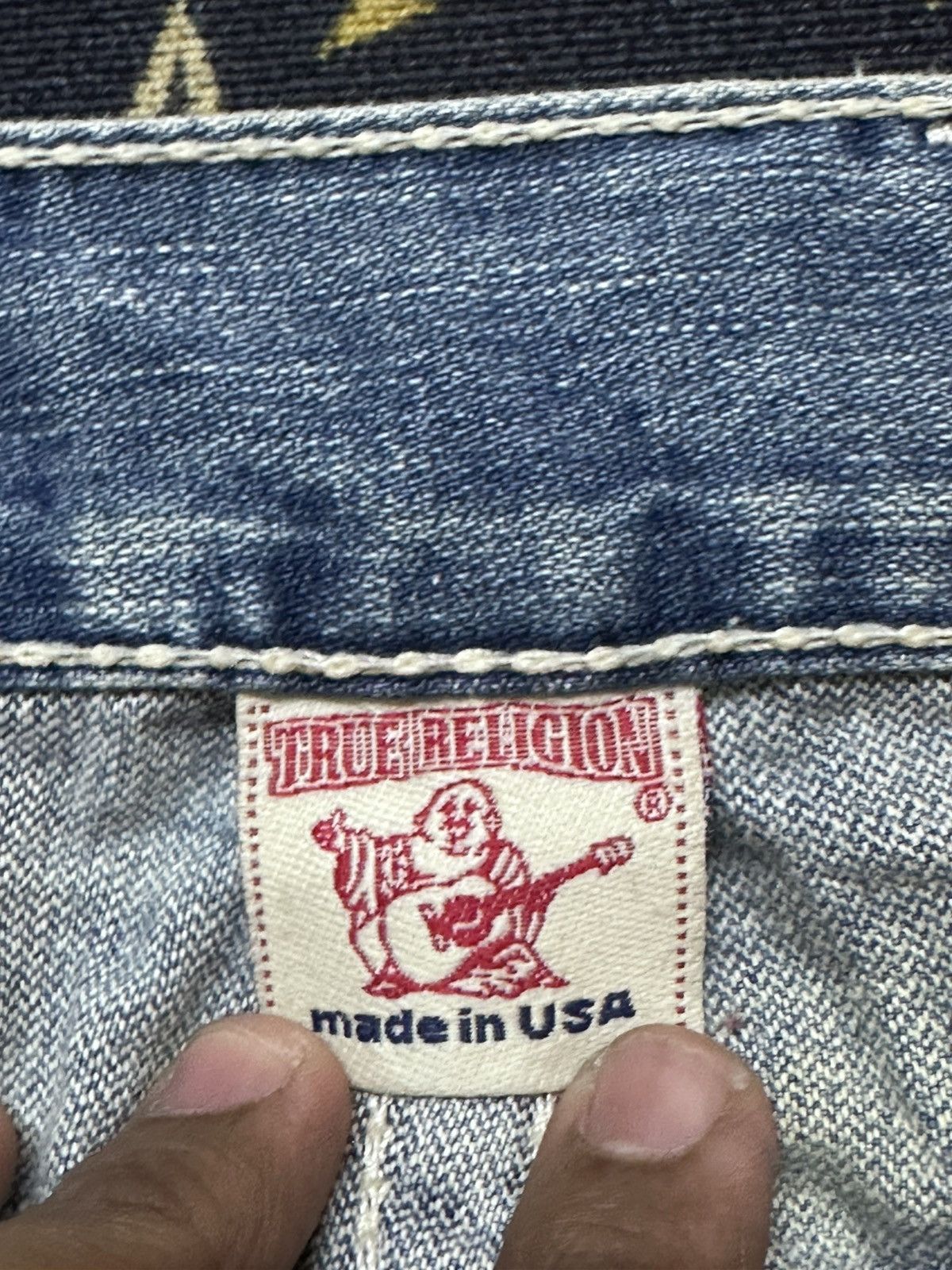 True Religion Vintage True Religion Micky Big T Curve Leg Faded Denim Size US 31 - 8 Thumbnail