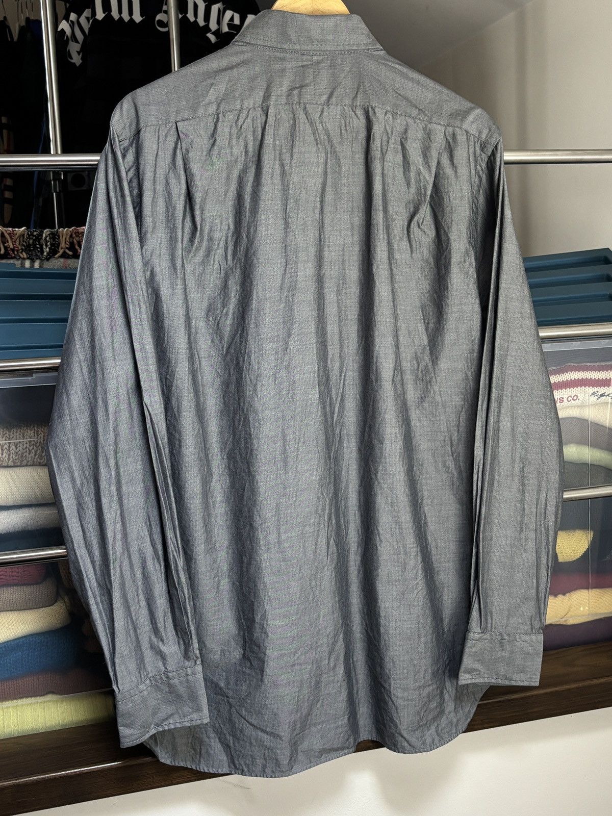 Polo Ralph Lauren Polo Ralph Lauren Luxury Herringbone Pattern Shirt Size US L / EU 52-54 / 3 - 4 Thumbnail