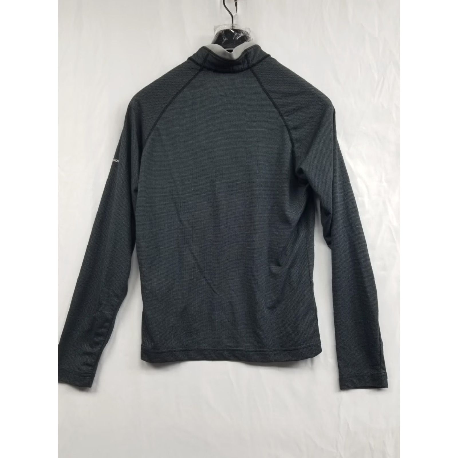 Vintage Columbia Shirt Womens Small Pullover 1/4 Zip Titanium Hiking Outdoor Black Gray 100% Polyester Mock Neck Zip Long Sleeve Activewear Casual Womens Size S / US 4 / IT 40 - 2 Thumbnail