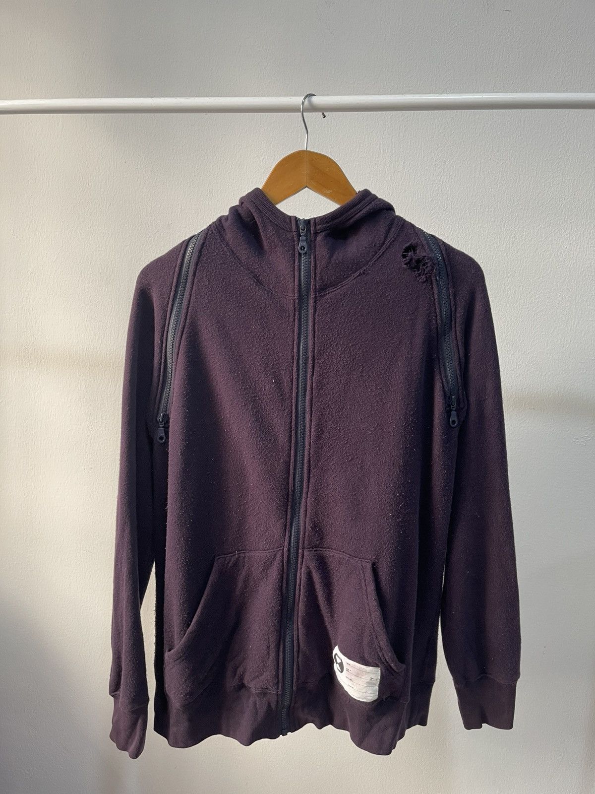 Final Home 90s Final Home Distressed Zipper Hoodie A2 Size US M / EU 48-50 / 2 - 4 Thumbnail