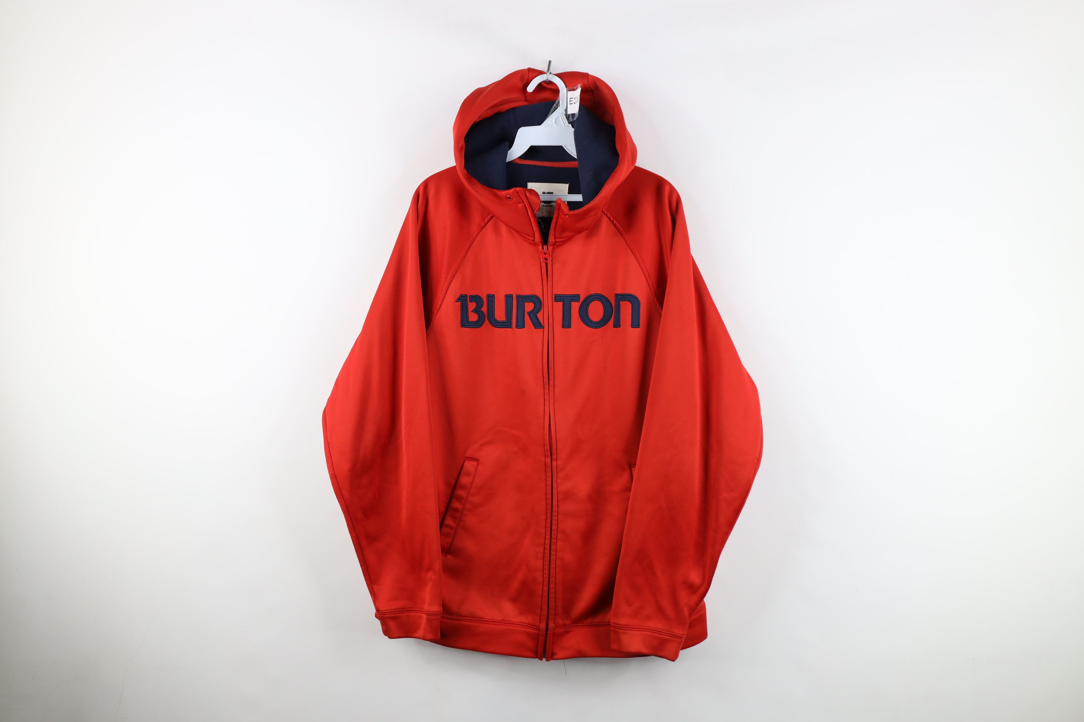 Burton Vintage Burton Snowboards Spell Out Fleece Lined Hoodie Size US L / EU 52-54 / 3 - 1 Thumbnail