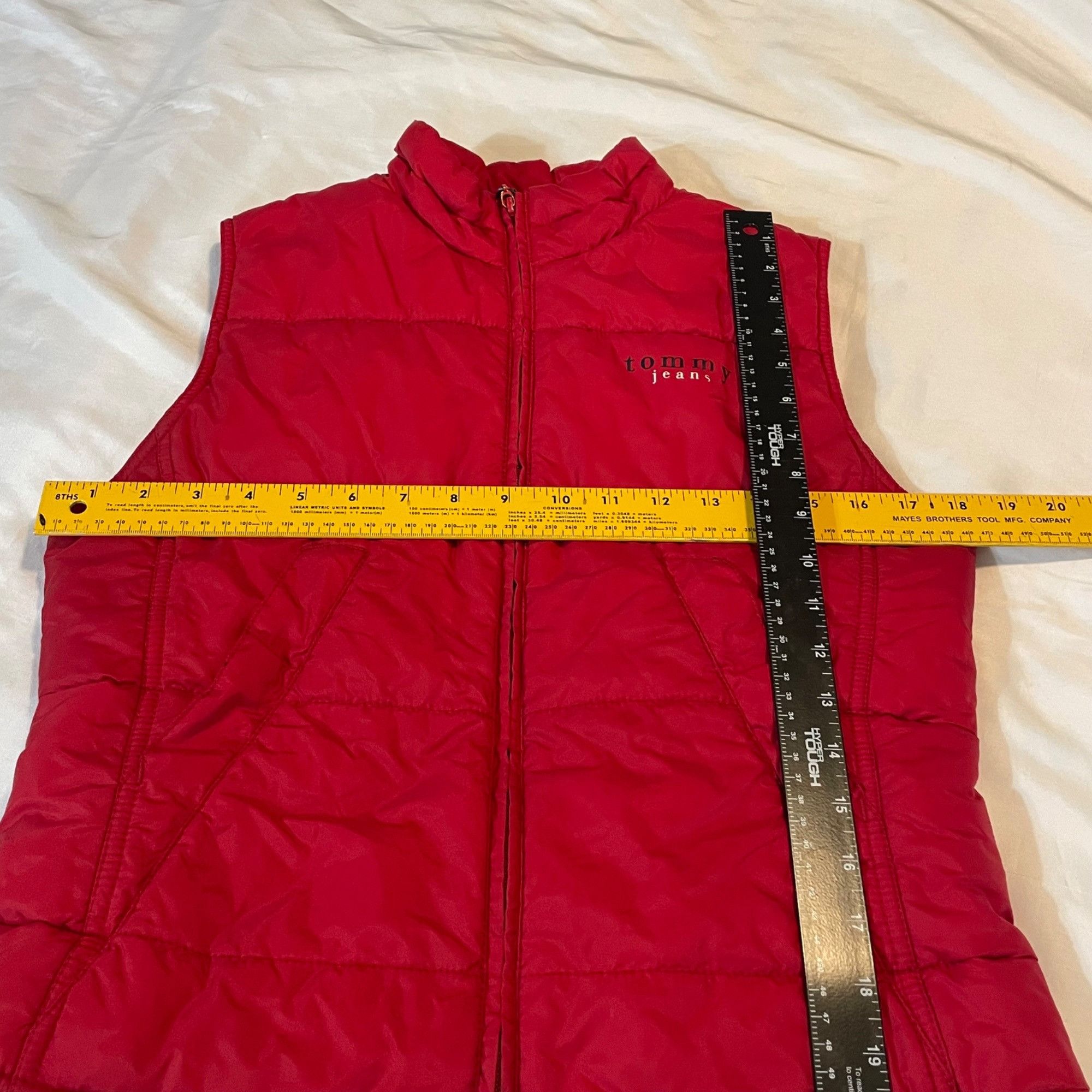 Tommy Jeans Tommy Jeans Red Puffer Vest M Nylon Womens Sleeveless Outerw Size M / US 6-8 / IT 42-44 - 9 Thumbnail