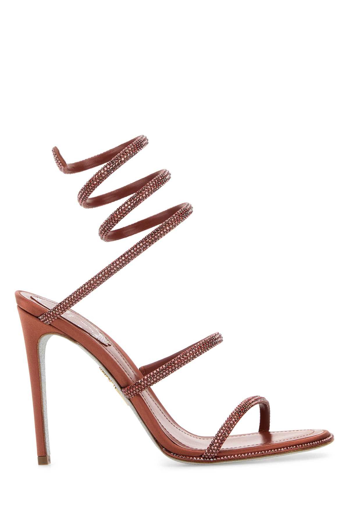 Rene Caovilla Embellished Satin Cleo Sandals Size US 6 / IT 36 - 1 Thumbnail