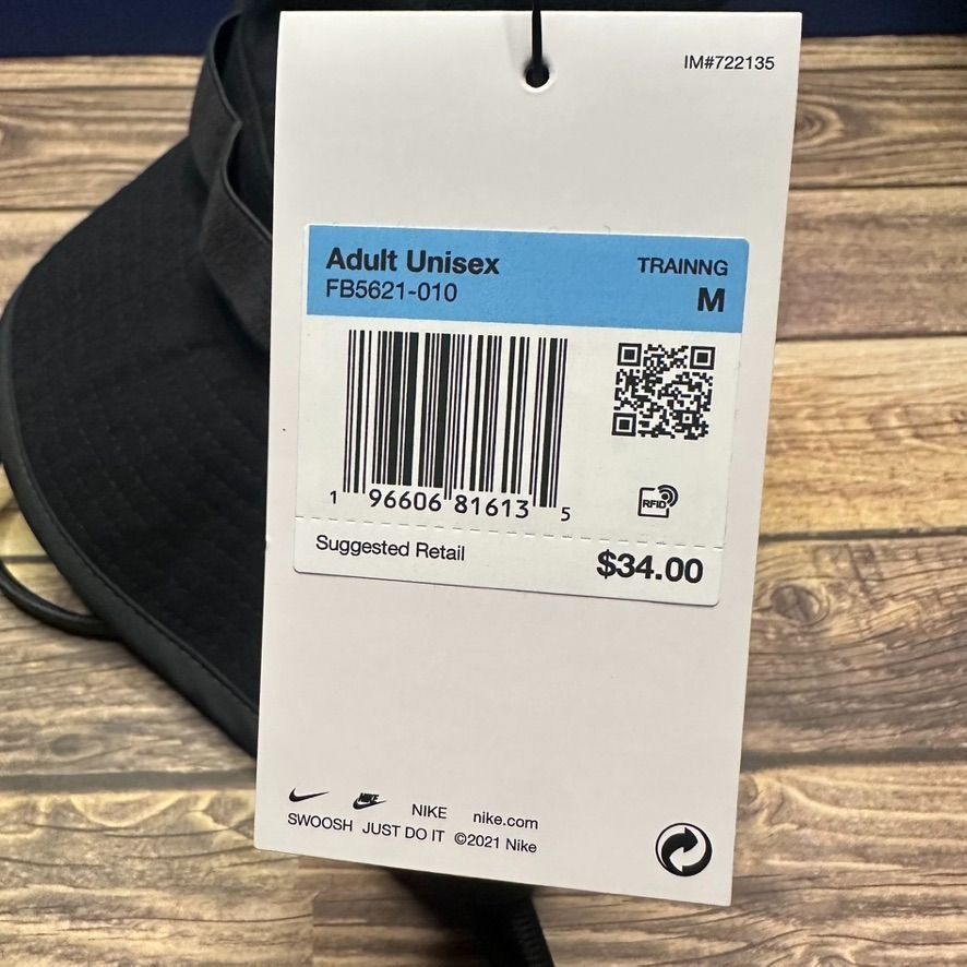 Nike Nike Dri-FIT Apex Bucket Hat NWT Size Medium (Black) Unisex Size ONE SIZE - 10 Thumbnail