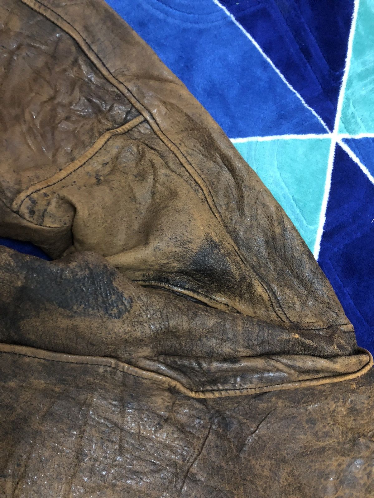 Avirex AVIREX 1980s Vintage Short Leather Bomber Flight JacketBrown Size US M / EU 48-50 / 2 - 12 Thumbnail