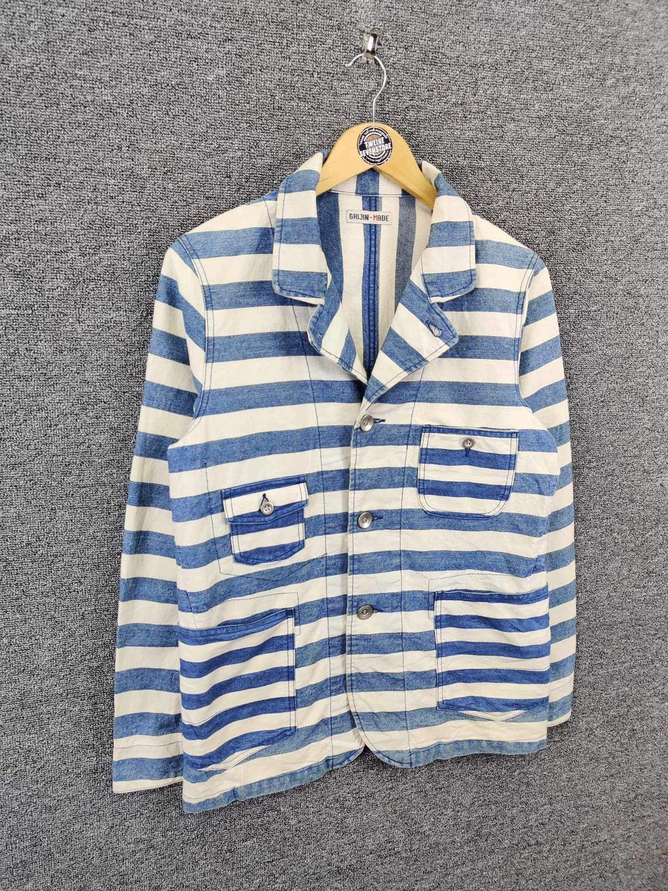 Vintage Vintage Gaijin Made Stripe Jacket Size US M / EU 48-50 / 2 - 5 Thumbnail