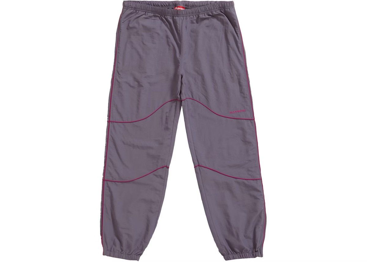 Supreme SS19 Piping Track Pant Grey Size Medium Size US 32 / EU 48 - 13 Thumbnail