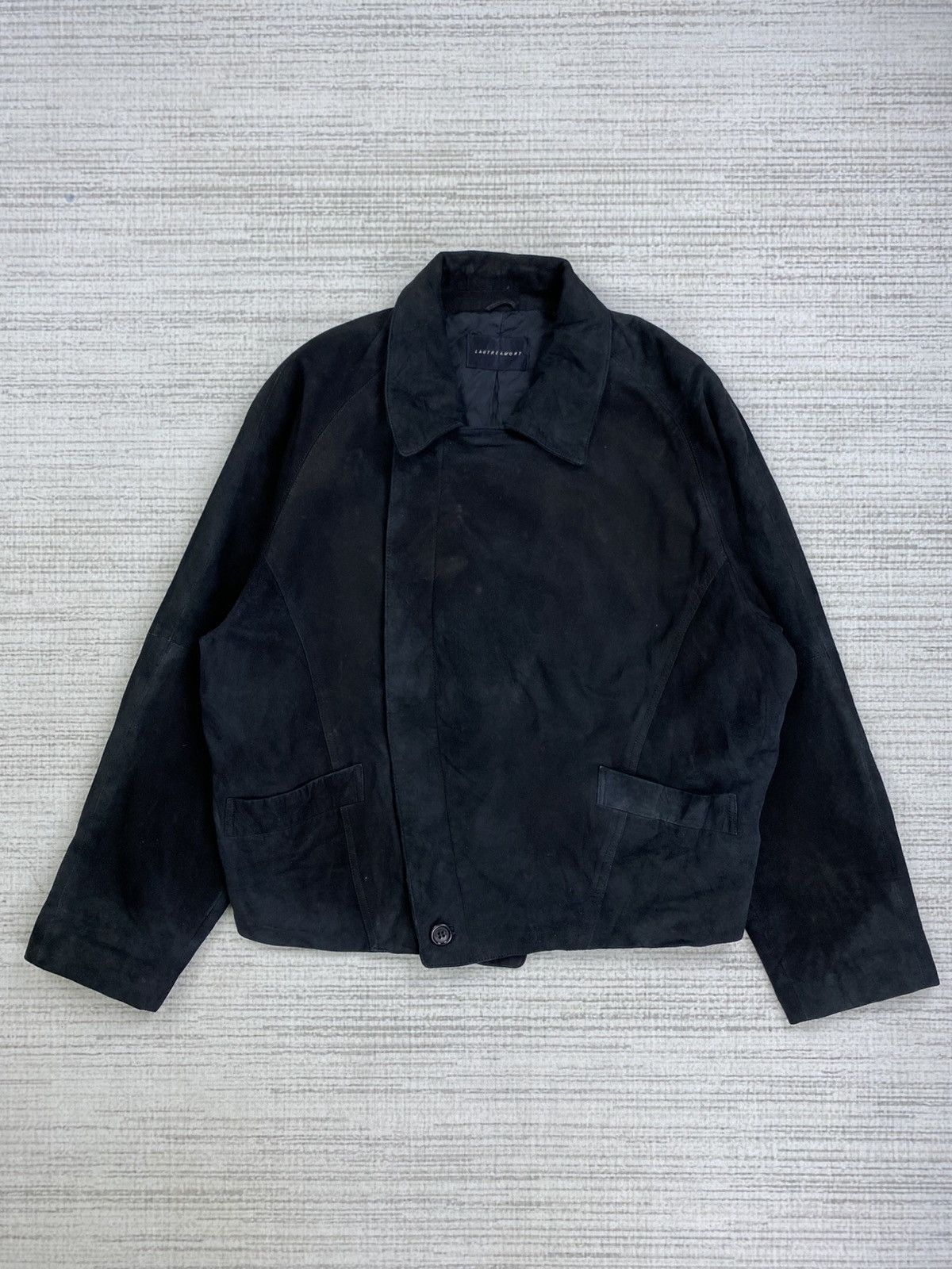 Designer × Japanese Brand × Vintage Vintage Lautreamont Asymetrical Leather Jacket Size US M / EU 48-50 / 2 - 1 Thumbnail