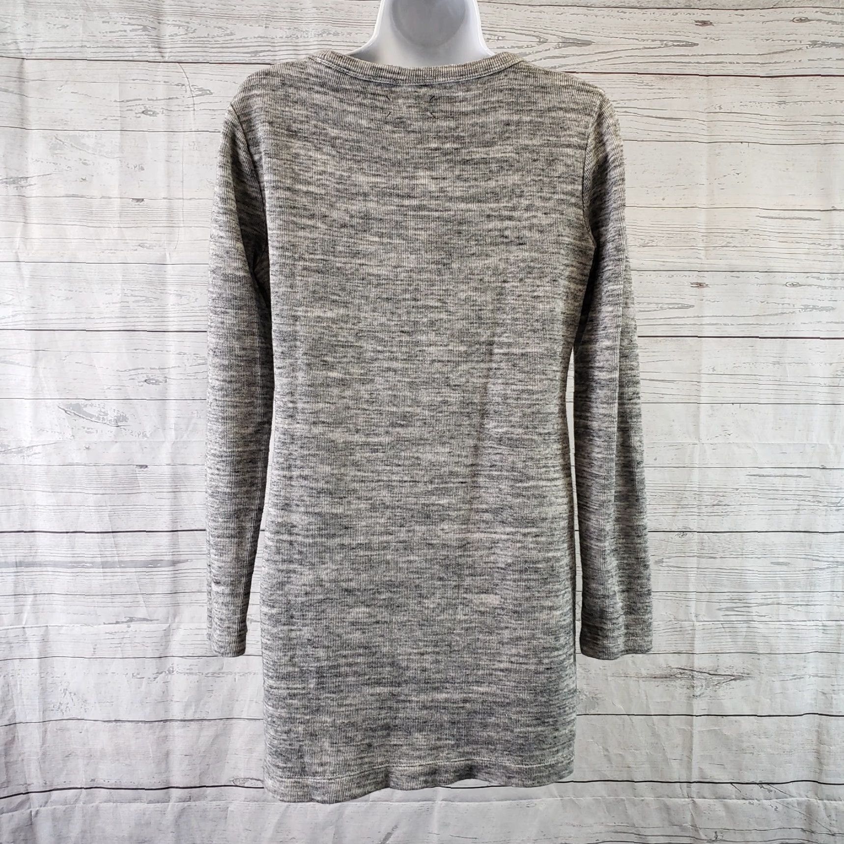 Lou & Grey Lou & Grey Womens Tunic Sweater M Gray Long Sleeve Cotton Size M / US 6-8 / IT 42-44 - 4 Thumbnail