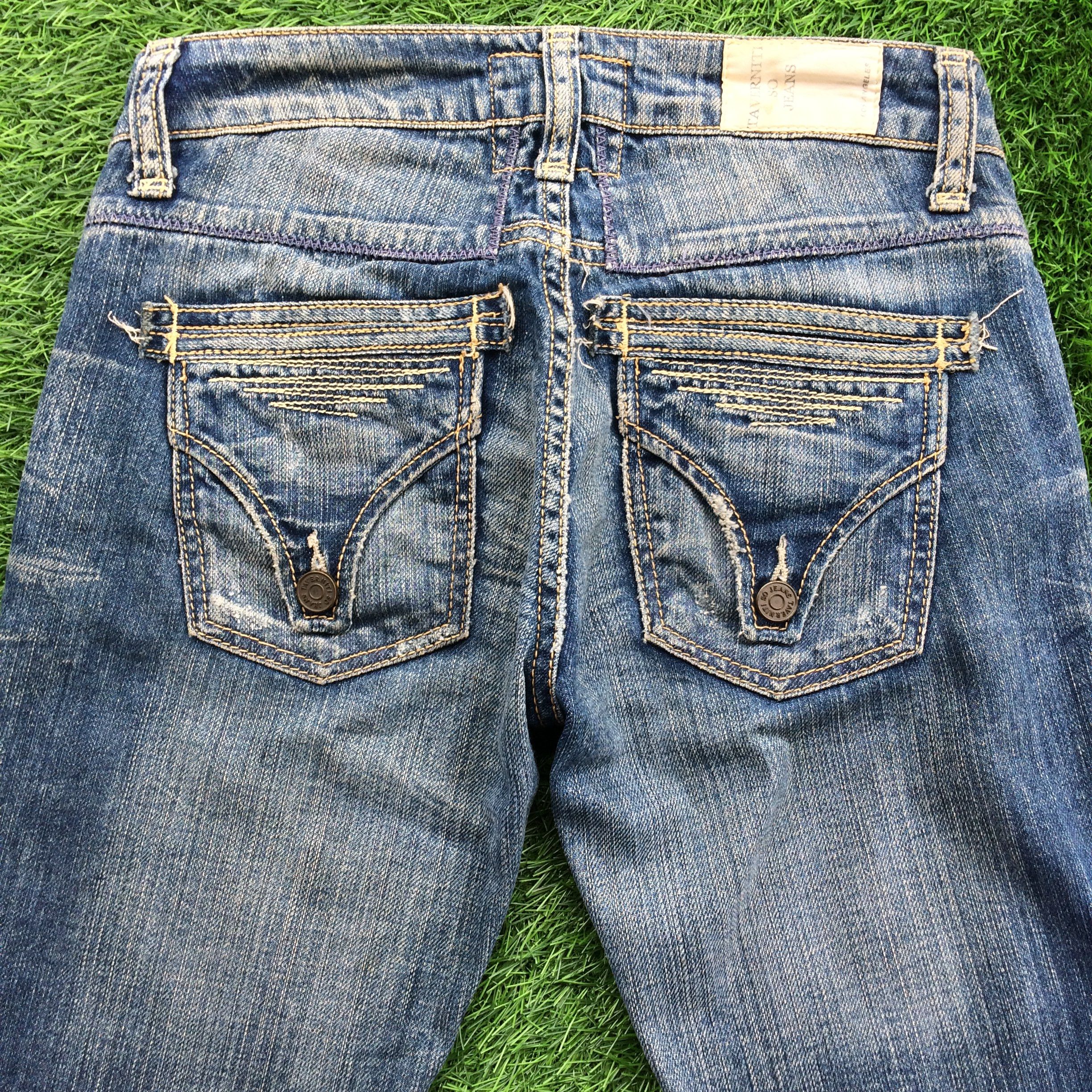 If Six Was Nine × Japanese Brand Japanese Distressed Flared Patch Jeans D-858 Size 25" / US 0 / IT 36 - 4 Thumbnail