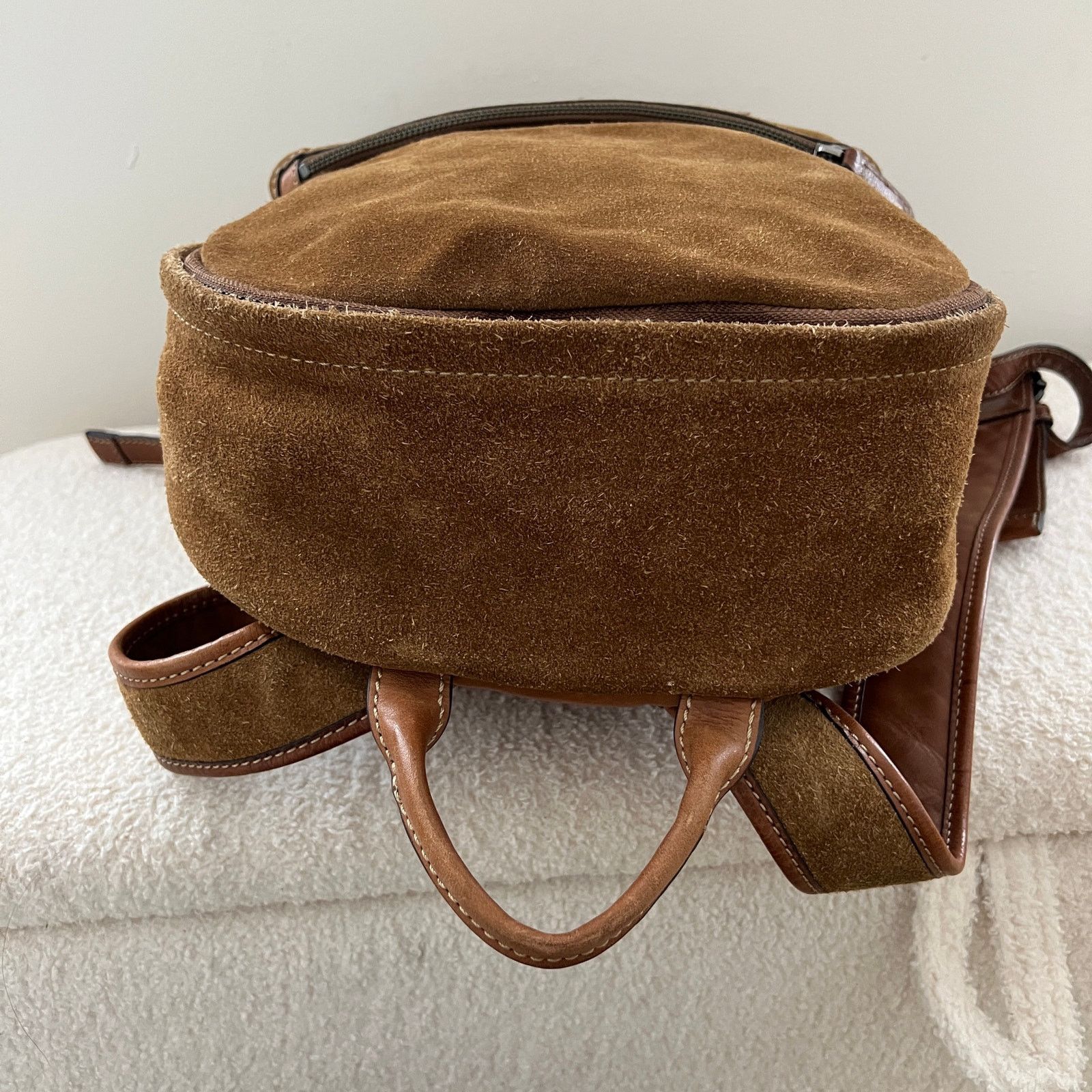 Frye FRYE Chris Suede Leather Backpack Sand Size ONE SIZE - 6 Thumbnail