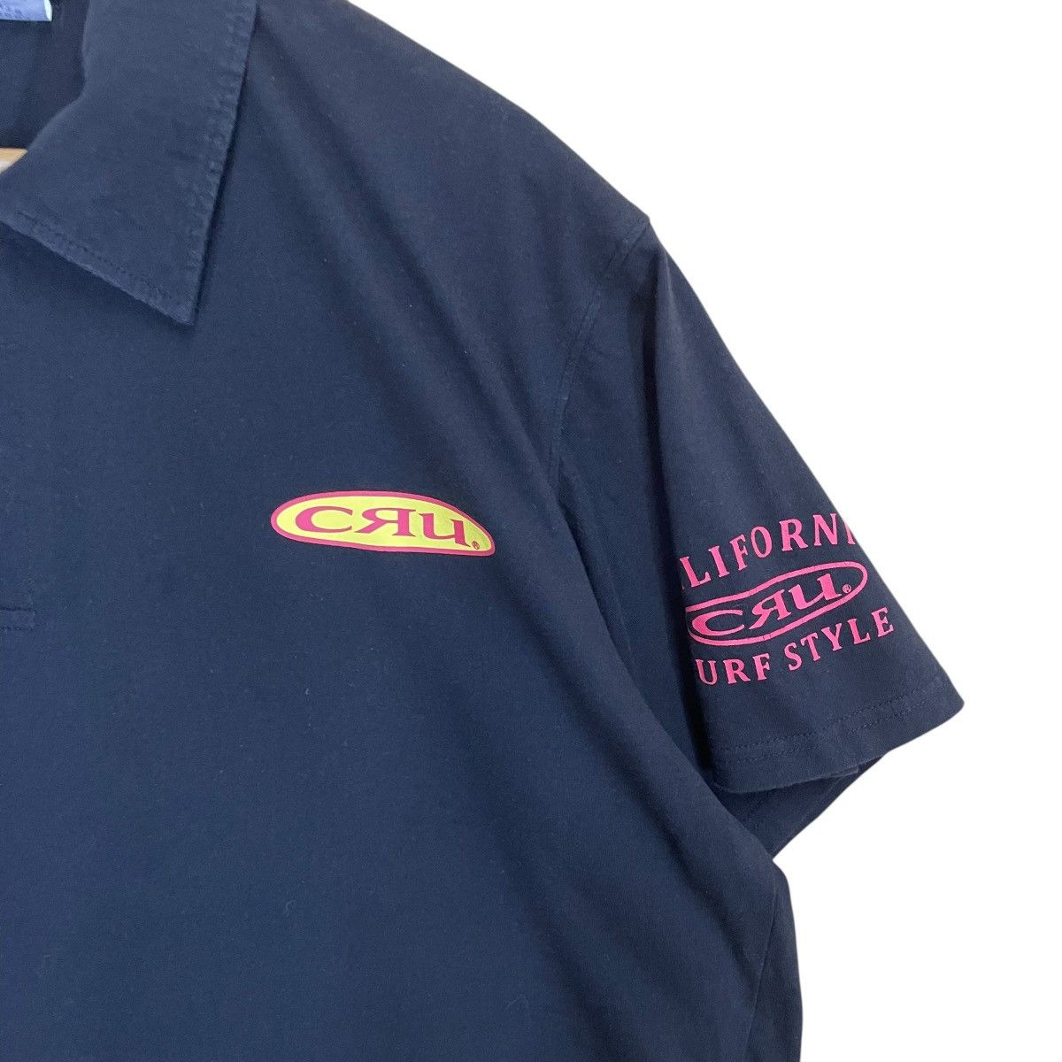 Japanese Brand × Vintage Vintage 90's Cru Surfing Club Collar Shirts Size US XL / EU 56 / 4 - 4 Thumbnail