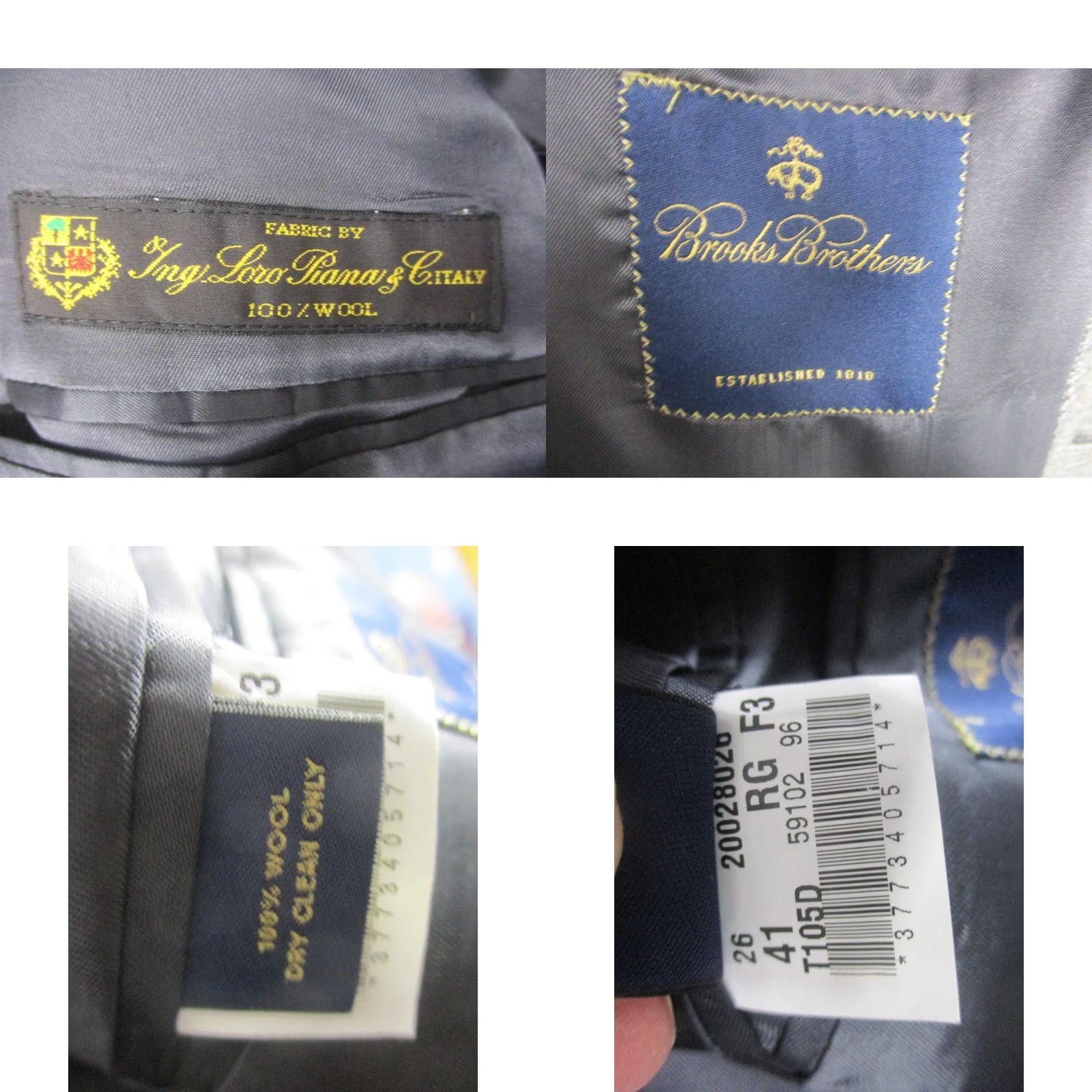 Brooks Brothers Brooks Brothers Sport Coat Men 41R Wool Plaid Gray Loro Piana Italy Notch Lapel 3-Button 2 Piece Business Formal Wedding Size US XS / EU 42 / 0 - 8 Thumbnail