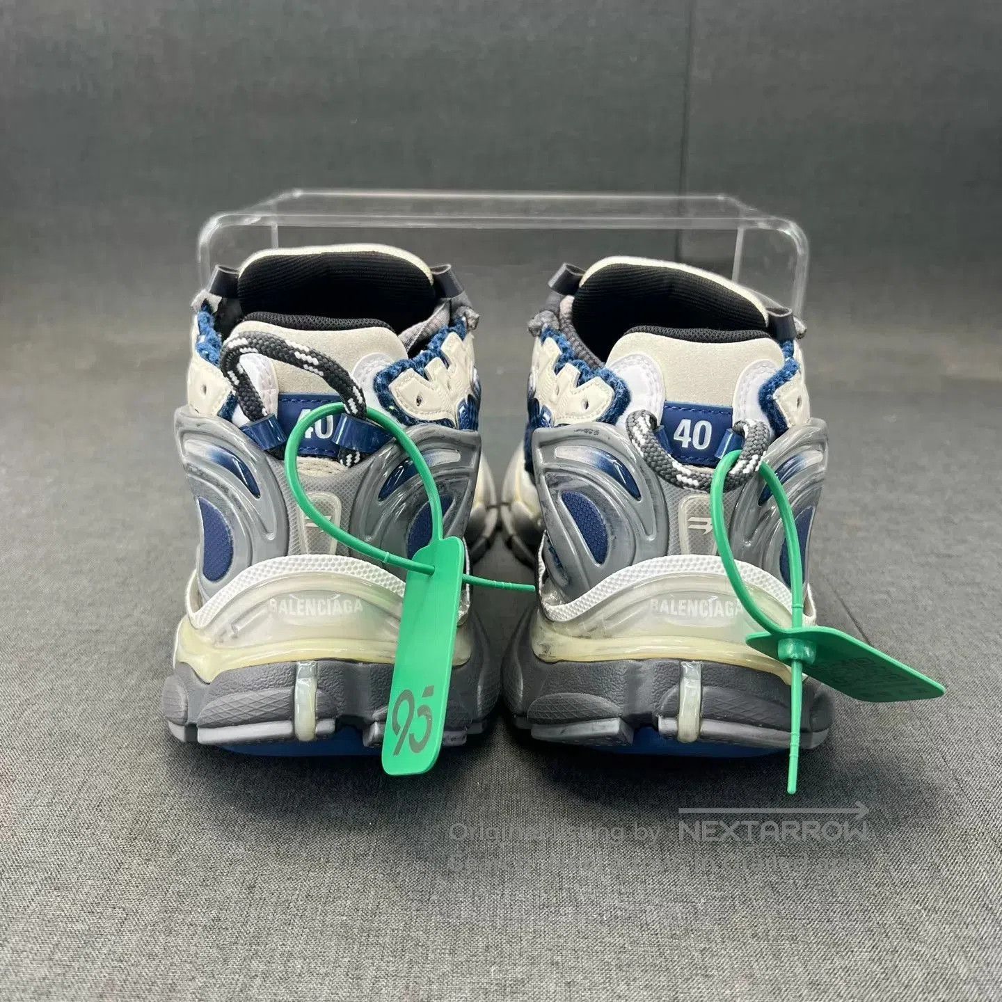 Balenciaga Blue Low-Top Sneakers Size 7. Size US 7 / EU 40 - 6 Thumbnail