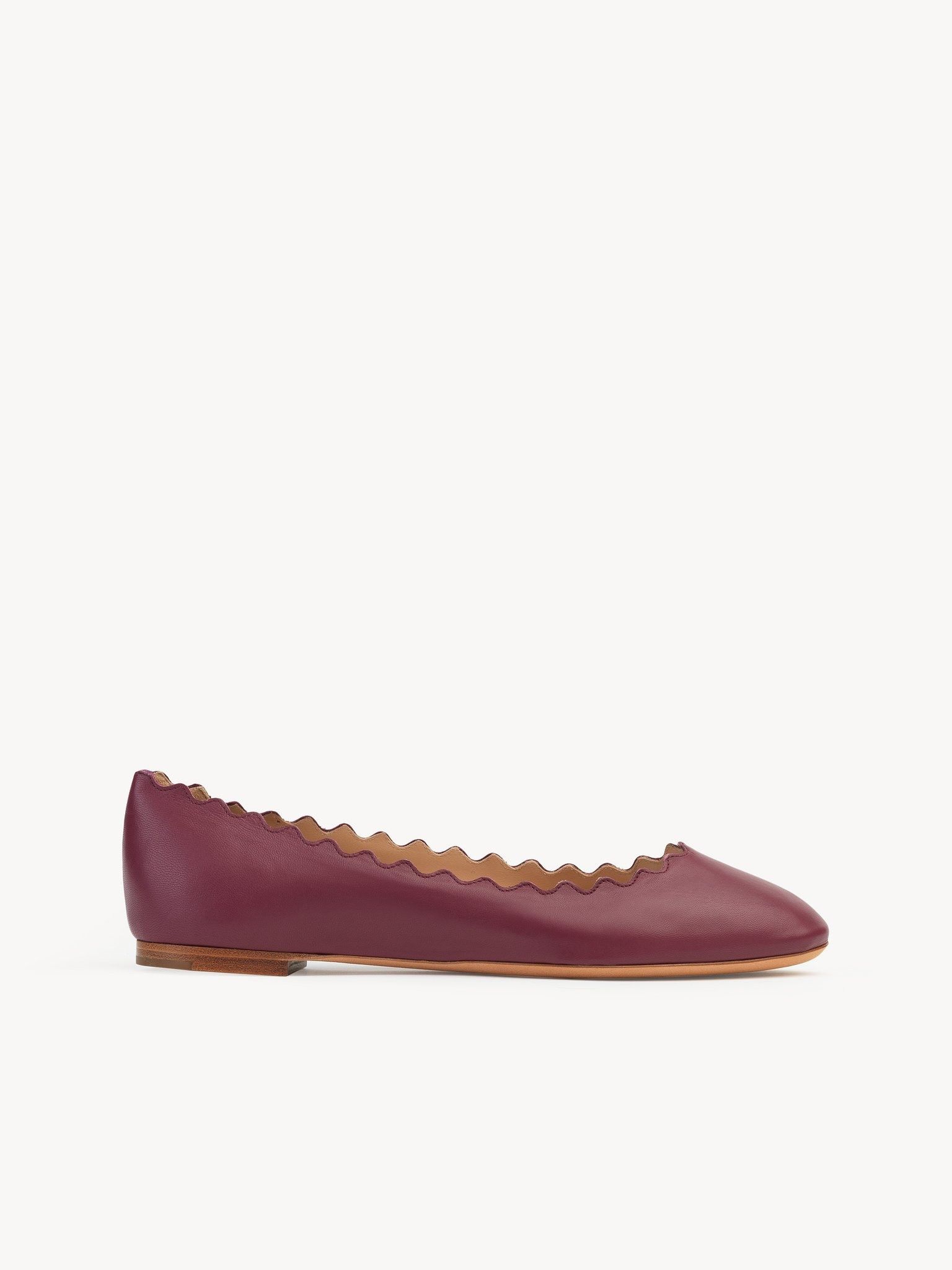 oc11z0525 Lauren Ballet Flats in Dark Ruby