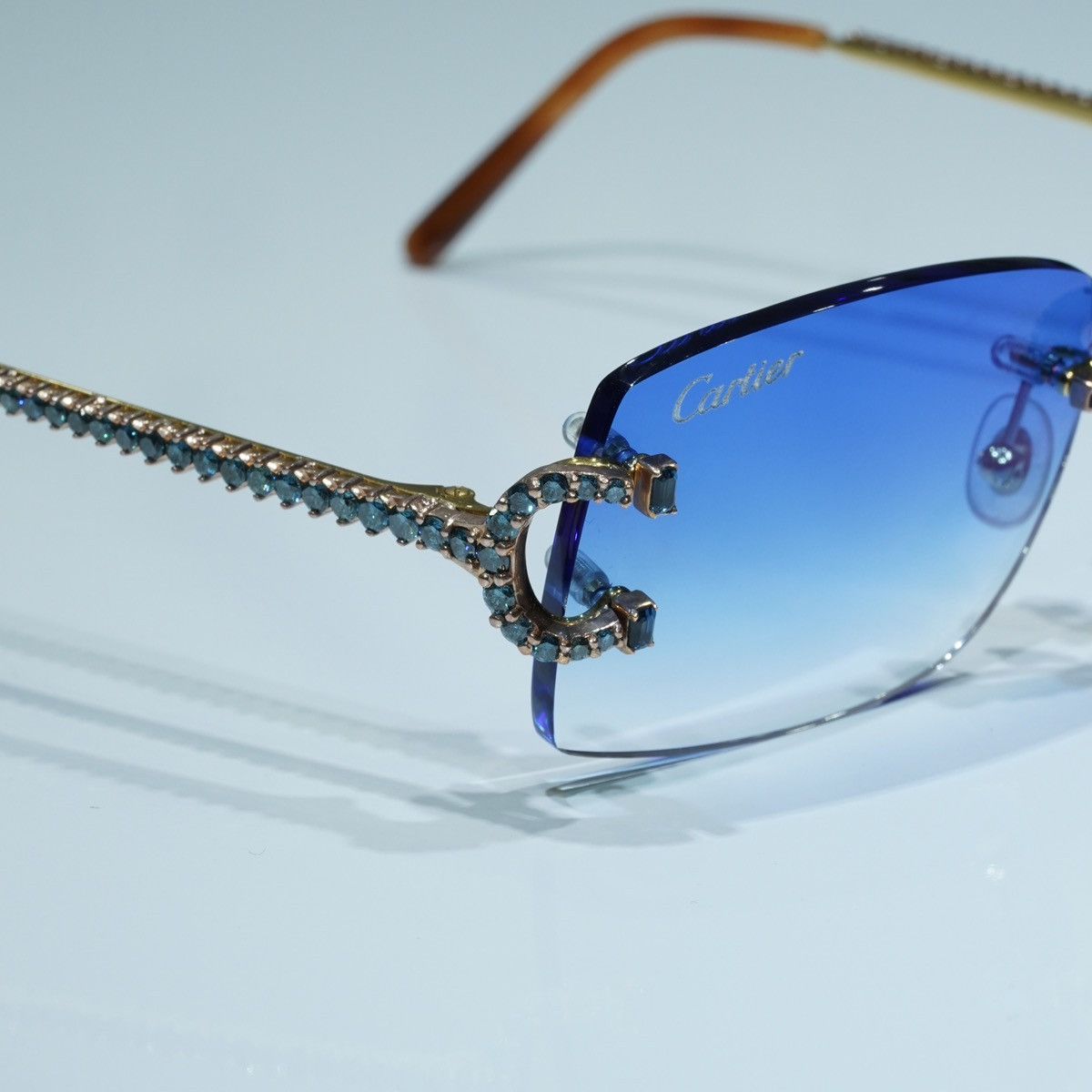 Cartier Blue Diamond ‘Big Cs’ Size ONE SIZE - 3 Thumbnail