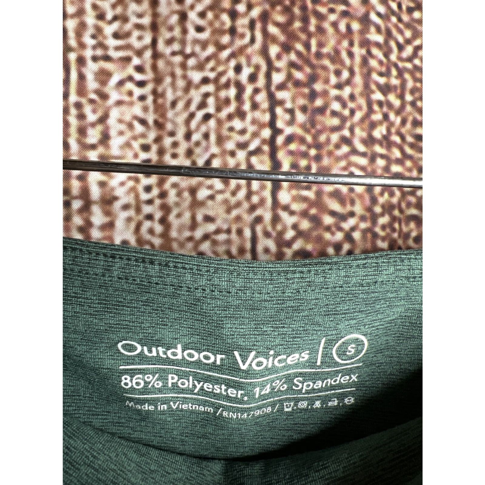 Outdoor Voices Outdoor Voices Leggings Cropped Green S Womens Adults Small Activewear Pants Size 28" / US 6 / IT 42 - 2 Thumbnail