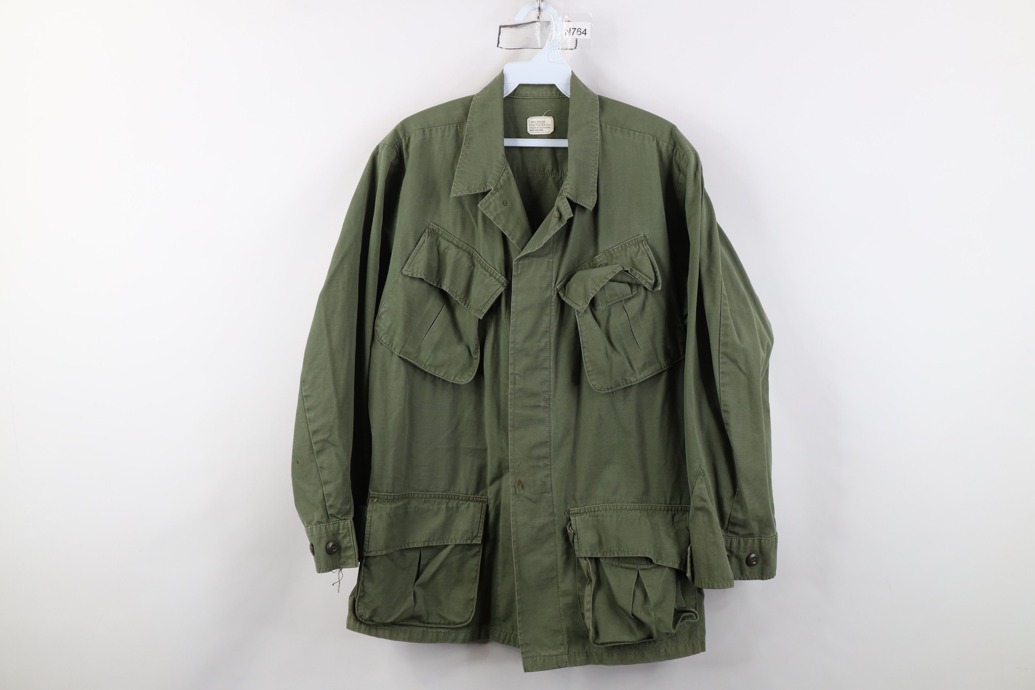 Vintage Vintage 60s Vietnam War USGI 107 Ripstop Coat Jacket USA Size US S / EU 44-46 / 1 - 1 Thumbnail