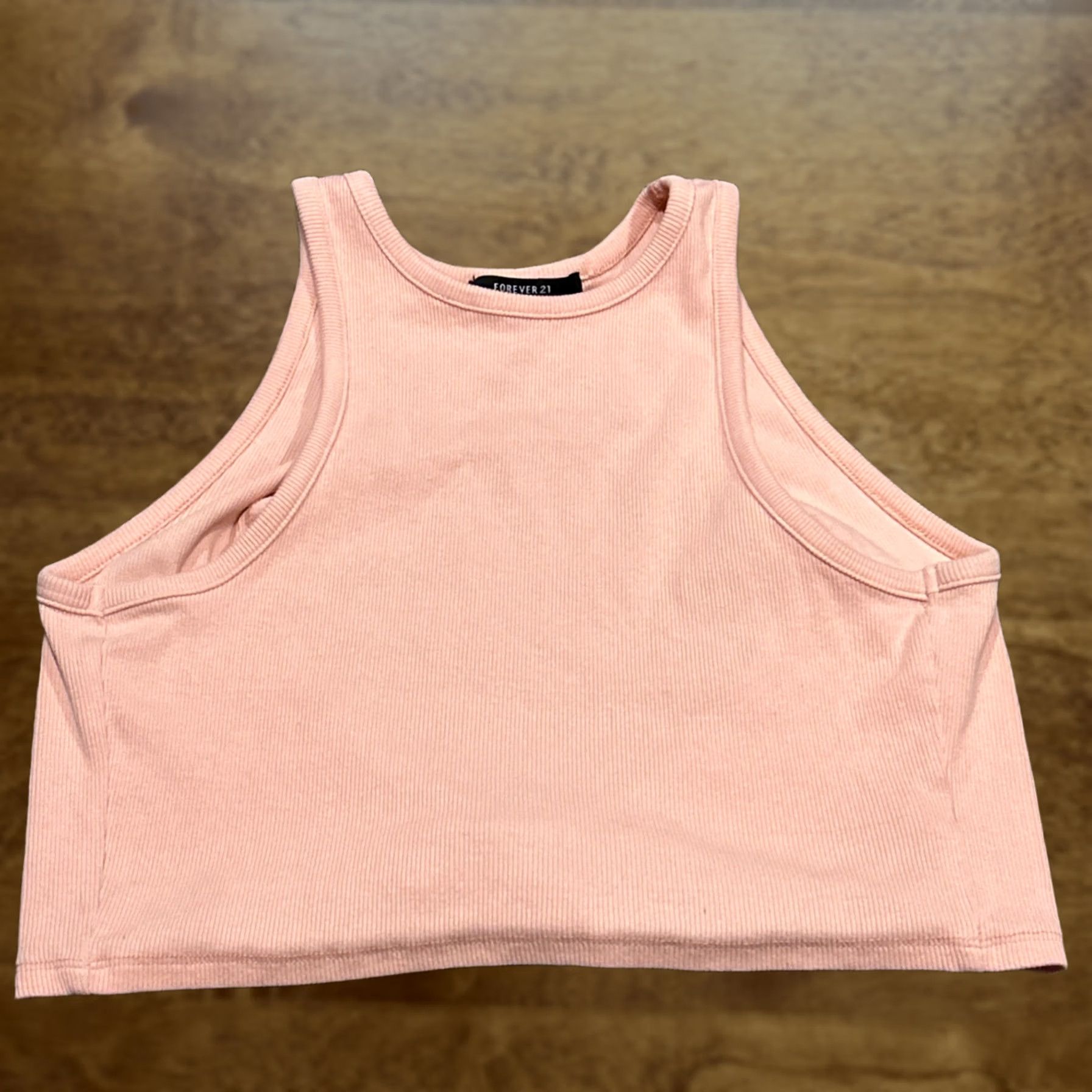 Forever 21 Forever 21 Women’s M Cotton Blend Crop Tank Ribbed B22 Tank Cropped Sleeveless Crew Neck Multicolor Cotton Blend Size M / US 6-8 / IT 42-44 - 1 Thumbnail