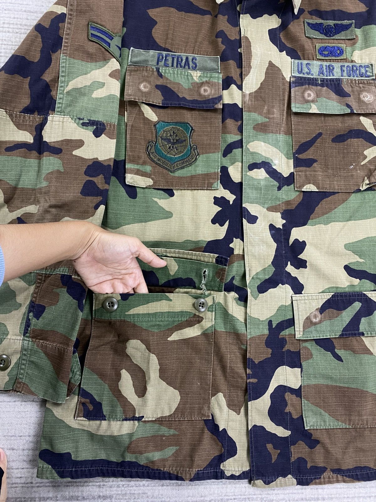 Vintage Vintage U.S Air Force Woodland Camouflage M65 Field Jacket Size US M / EU 48-50 / 2 - 7 Thumbnail