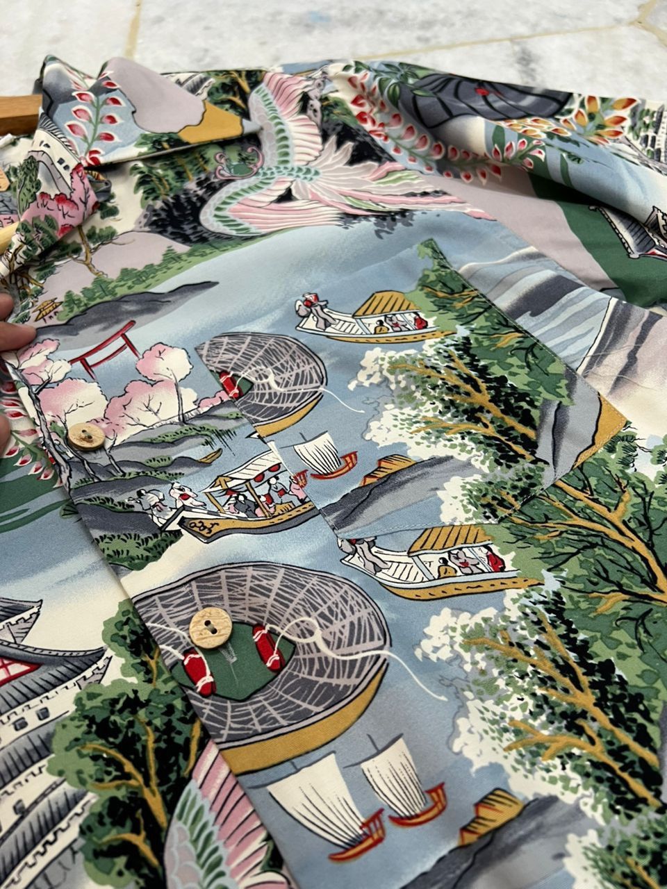 Japanese Brand Splendessimo Gautende Rayon Hawaiian Shirt Size US S / EU 44-46 / 1 - 7 Thumbnail