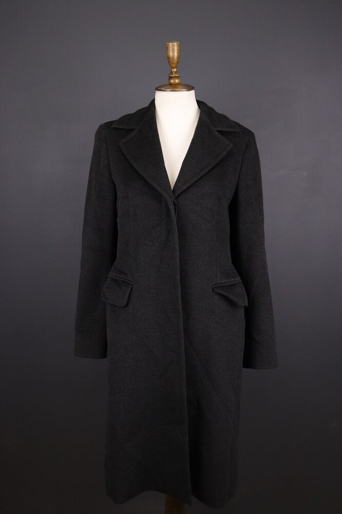 image of Avant Garde Max Mara Trench Coat in Black, Women's (Size XL)