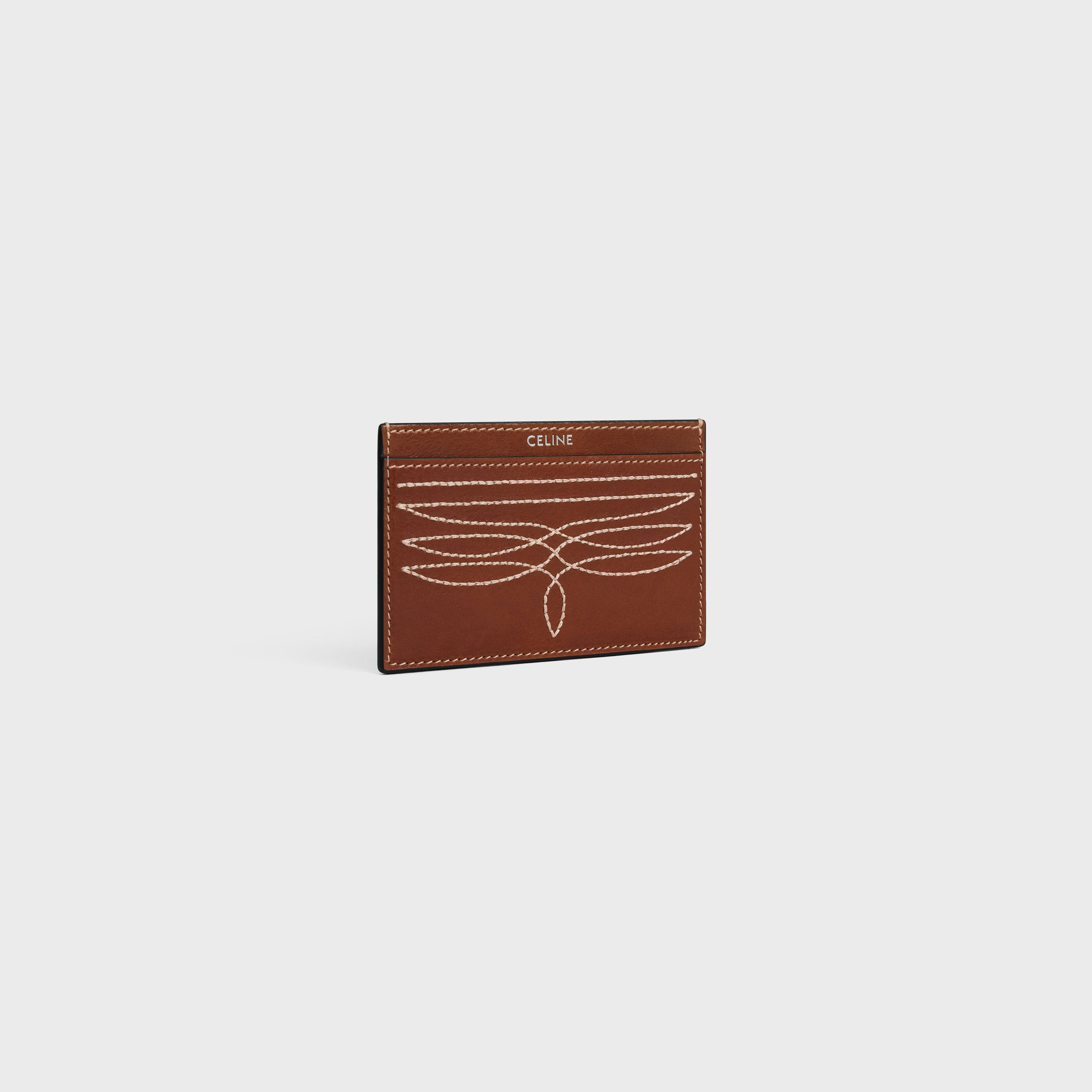 Celine o1bcso1str0925 10B703GJZ Size: OS / Card Holder in Tan Size ONE SIZE - 2 Thumbnail