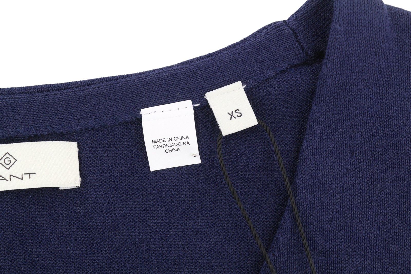 Gant KNITTED PIMA COTTON XS Blue Sleeveless Dress 84956 Size XS / US 0-2 / IT 36-38 - 6 Thumbnail