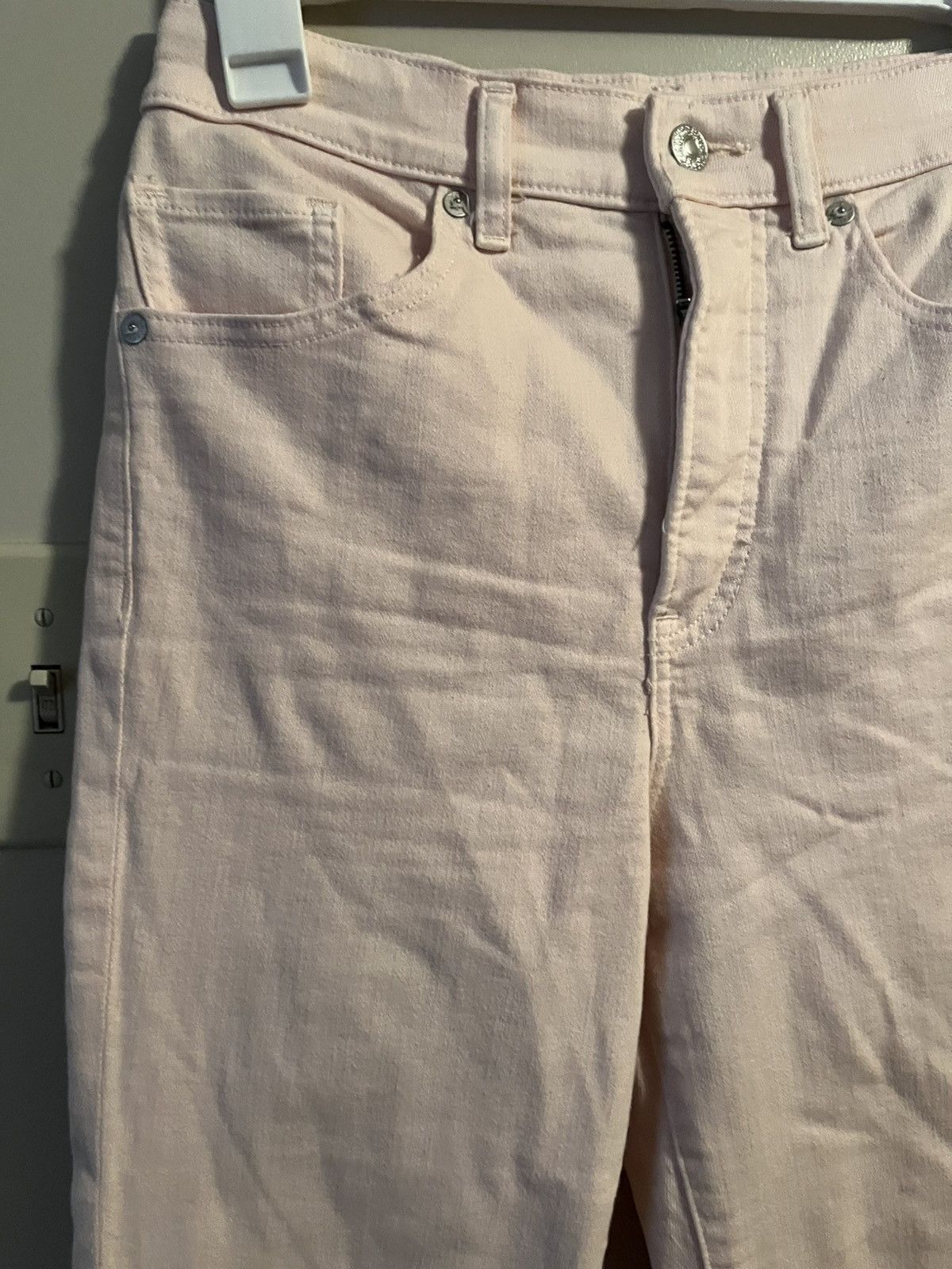 Express Express Light Pink Mom Jeans 00 Super High Rise Size 24" / US 00 / IT 34 - 2 Thumbnail