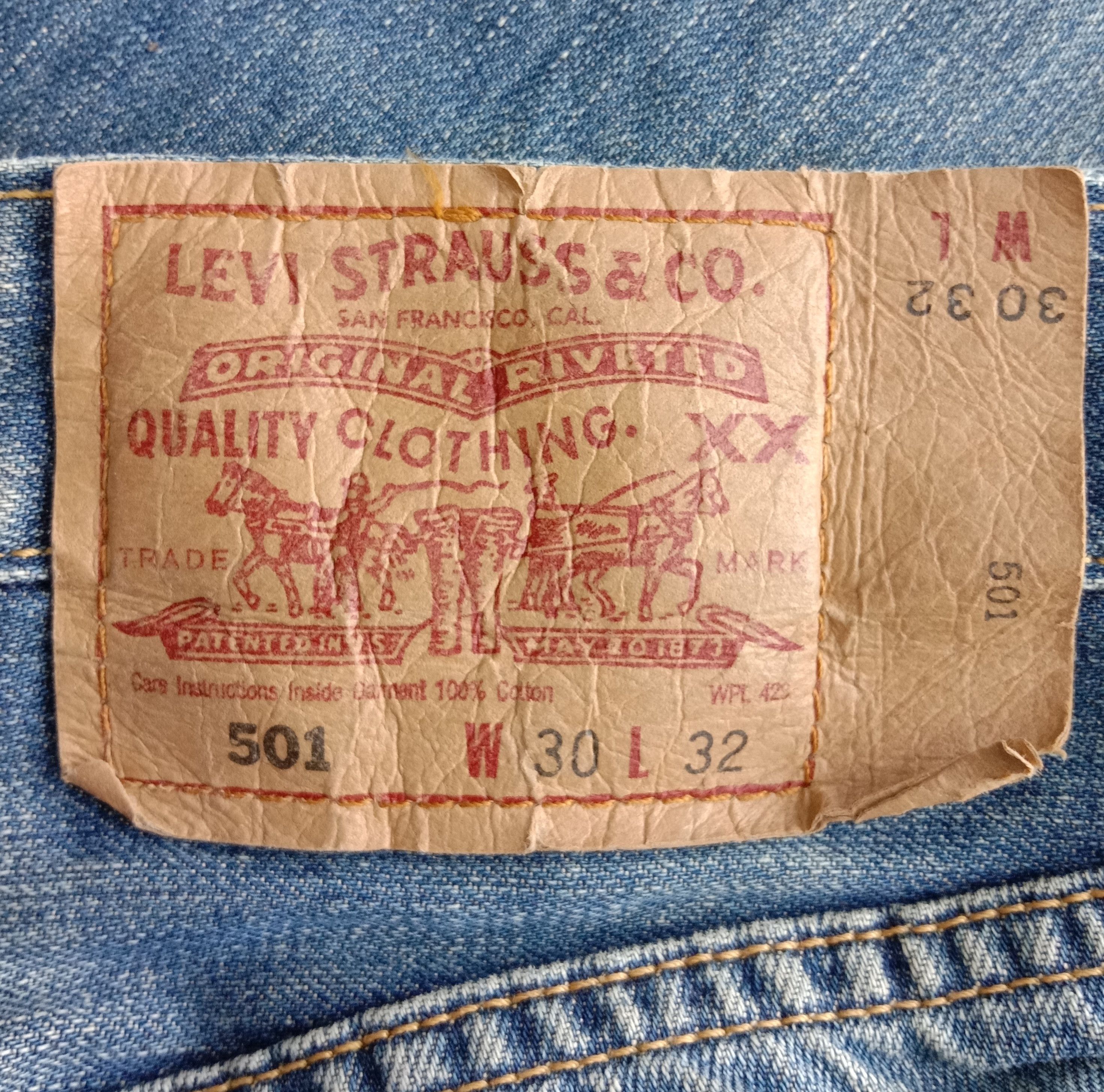 Levi's Vintage Levi’s 501 Jeans Rusty Distressed Denim Size US 30 / EU 46 - 15 Thumbnail