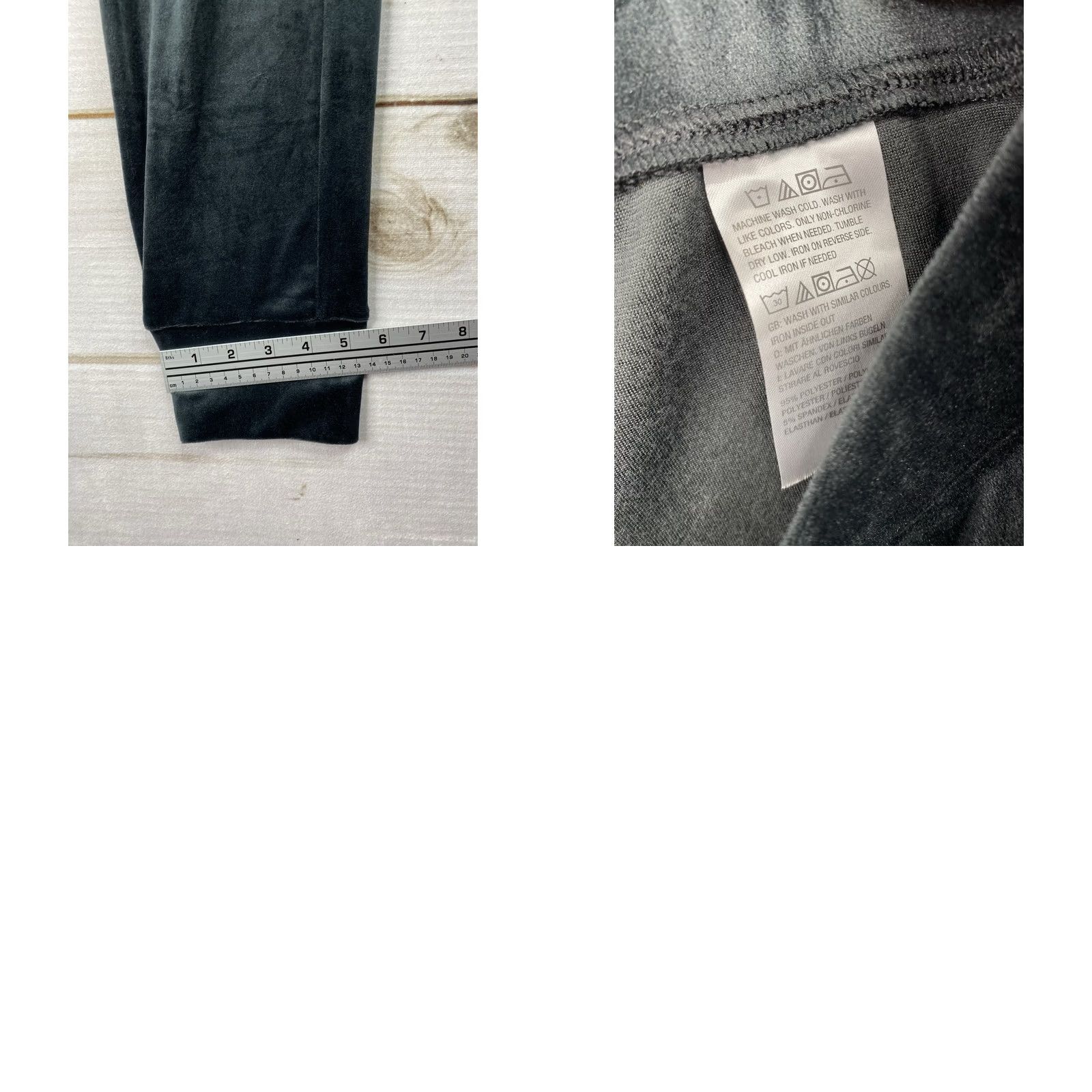 Velvet D & Co. Cargo Jogger Pants Womens M Black Athleisure Pull-On Velvet Ankle Tapered Pockets Elastic Waist Casual Jogger Style VelVel? Size 32" / US 10 / IT 46 - 8 Thumbnail