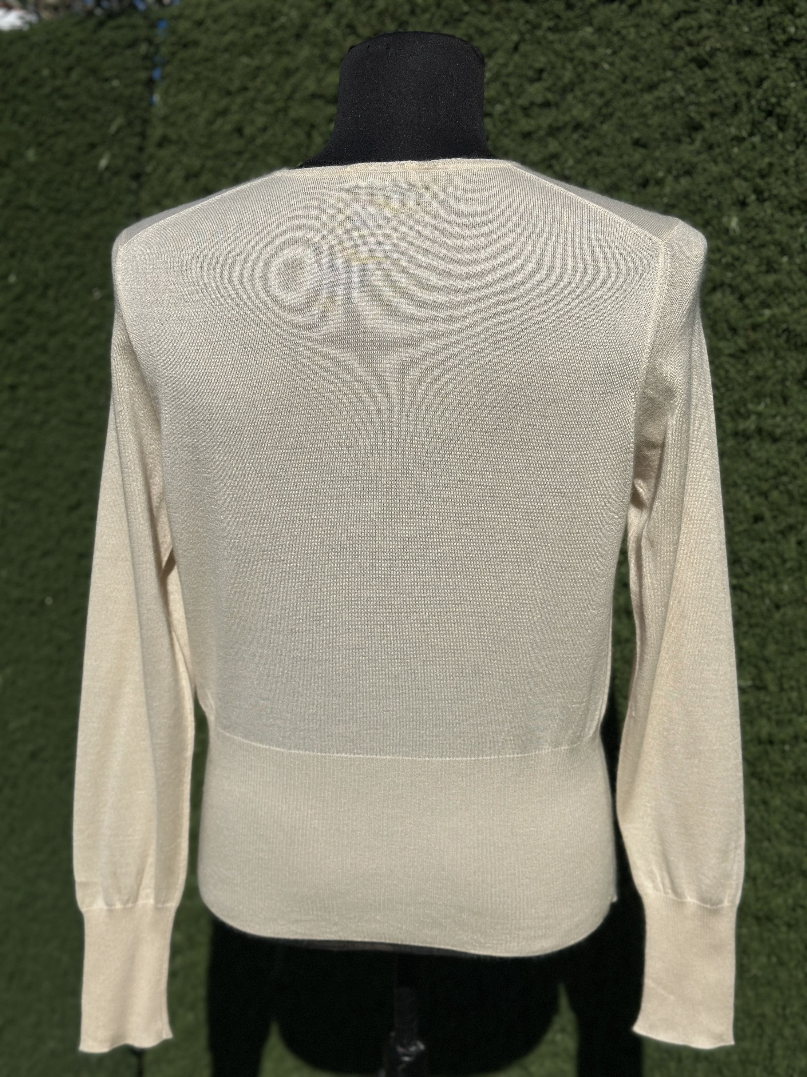 Brunello Cucinelli Brunello Cucinelli Cashmere V-Neck Sweater Tailored Size M Size M / US 6-8 / IT 42-44 - 5 Thumbnail