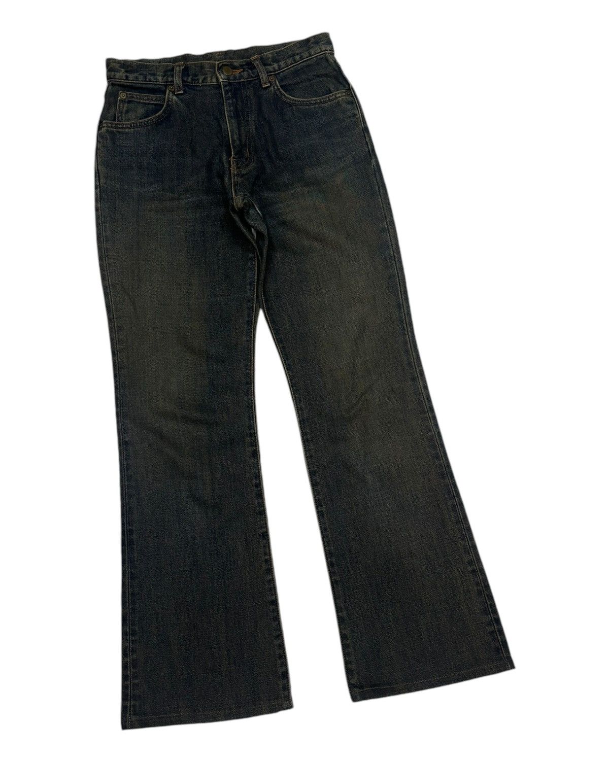 If Six Was Nine Flare Jeans Vintage Wrangler Waxed Flare Denim Size US 28 / EU 44 - 3 Thumbnail