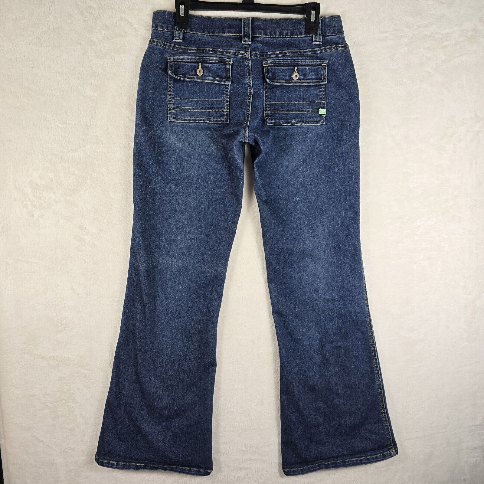 Other Vintage Roxy Jeans Flare Leg Embroidered Pockets Size 9 Y2K Size 32" / US 10 / IT 46 - 2 Thumbnail