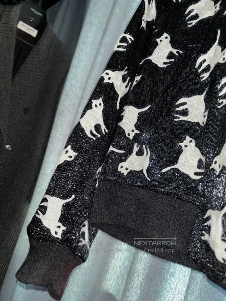 Saint Laurent Paris Saint Laurent Paris Black Glitter Cat Embroidered Jacket Size US M / EU 48-50 / 2 - 5 Thumbnail