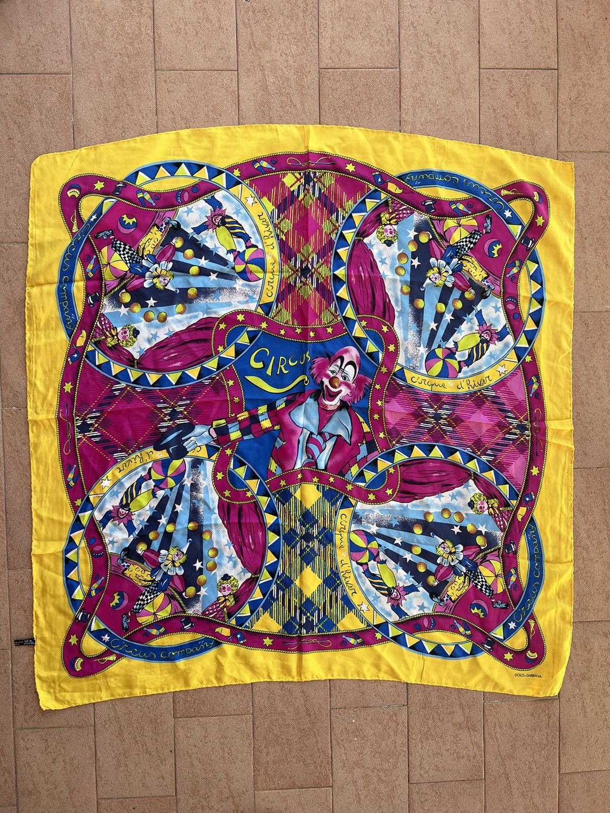 Dolce & Gabbana Dolce & Gabbana Silk Circus Scarf Size ONE SIZE - 1 Thumbnail