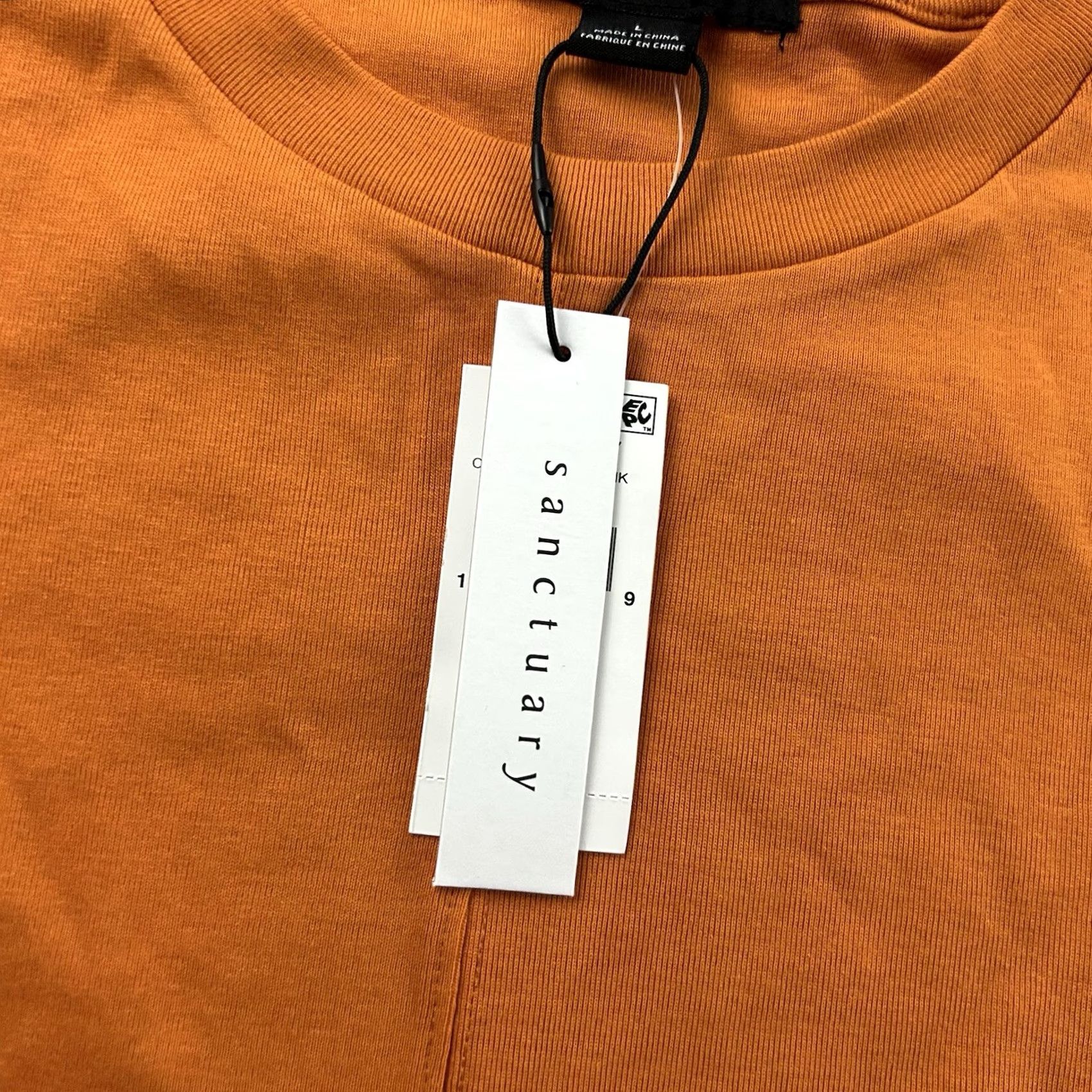 Sanctuary Sanctuary Long Sleeve Top Women's Large Orange Blouse Shirt Size L / US 10 / IT 46 - 3 Thumbnail