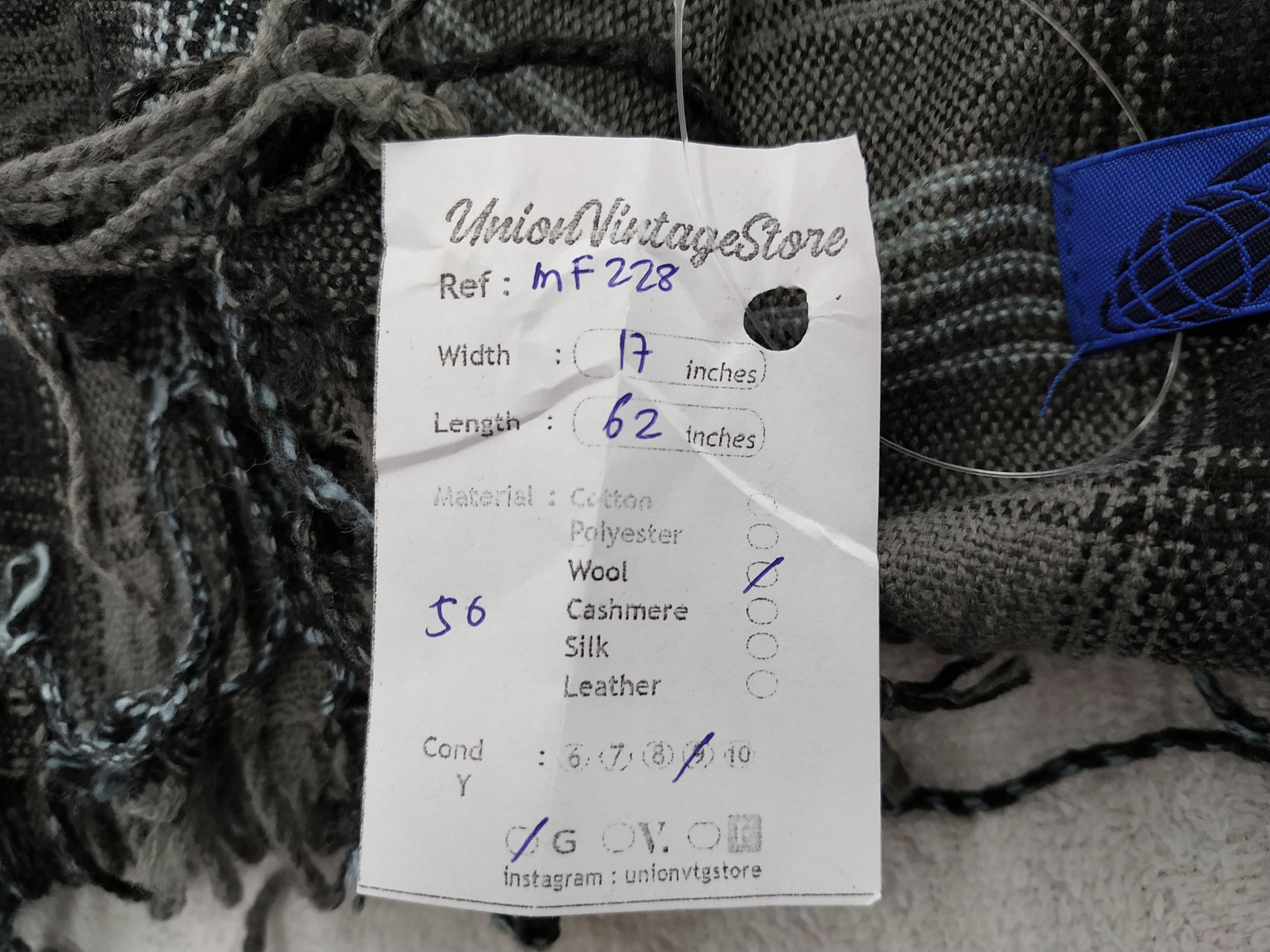 Beams Japan Vintage Beams Scarf/Muffler/Neckwear MF228A Size ONE SIZE - 7 Thumbnail
