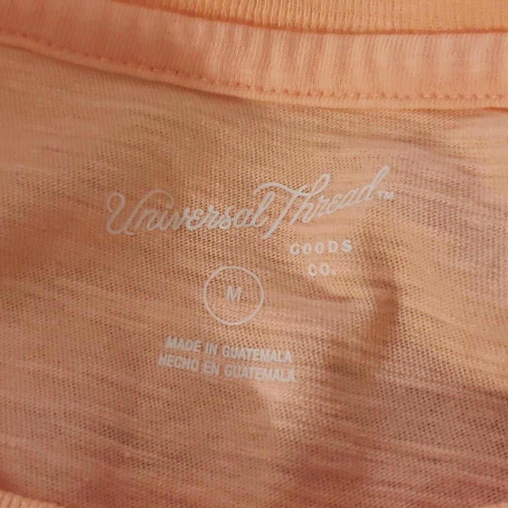 Designer CT606 NWT Ladies Peach Crew Neck Short Sleeve T-shirt M Size M / US 6-8 / IT 42-44 - 3 Thumbnail