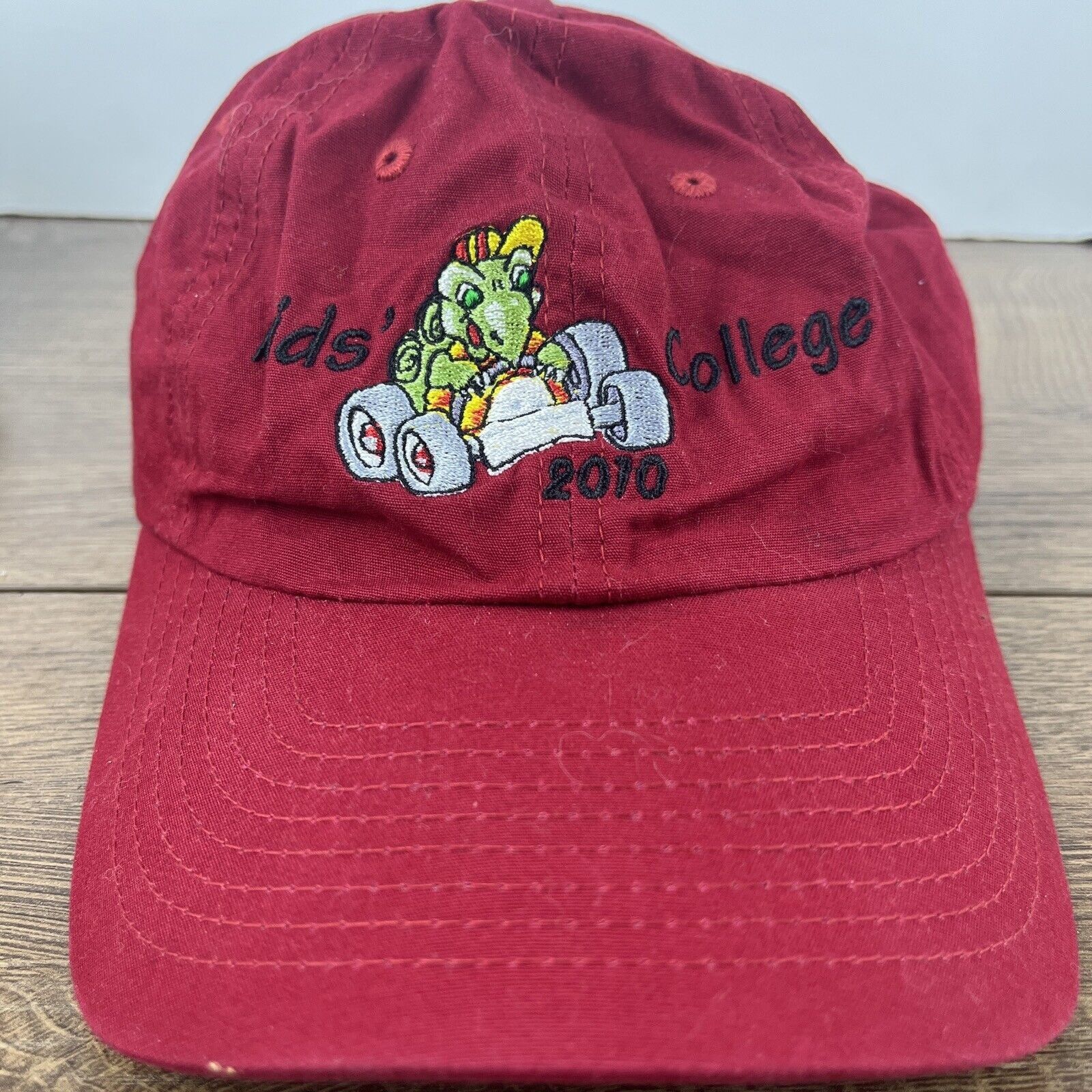Other Kids College Hat Red Hat Adjustable Adult Size Hat Red Cap Size ONE SIZE - 4 Thumbnail