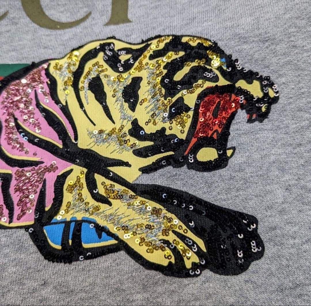 Gucci Gucci Tiger Graphic Sweatshirt - Gray - Size M Size US M / EU 48-50 / 2 - 4 Thumbnail