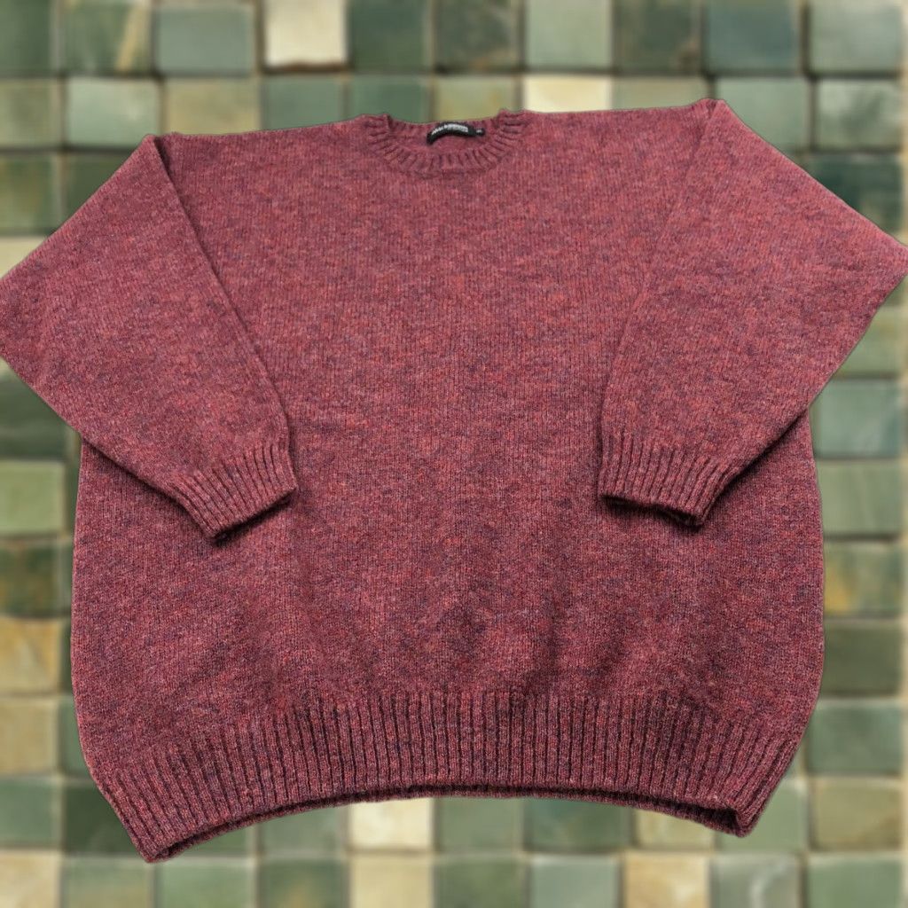 Vintage Mackinnon Of Scotland Pullover Shirt XL Red Mens Classic Modern Knit Sweatshirt Size US XL / EU 56 / 4 - 1 Thumbnail