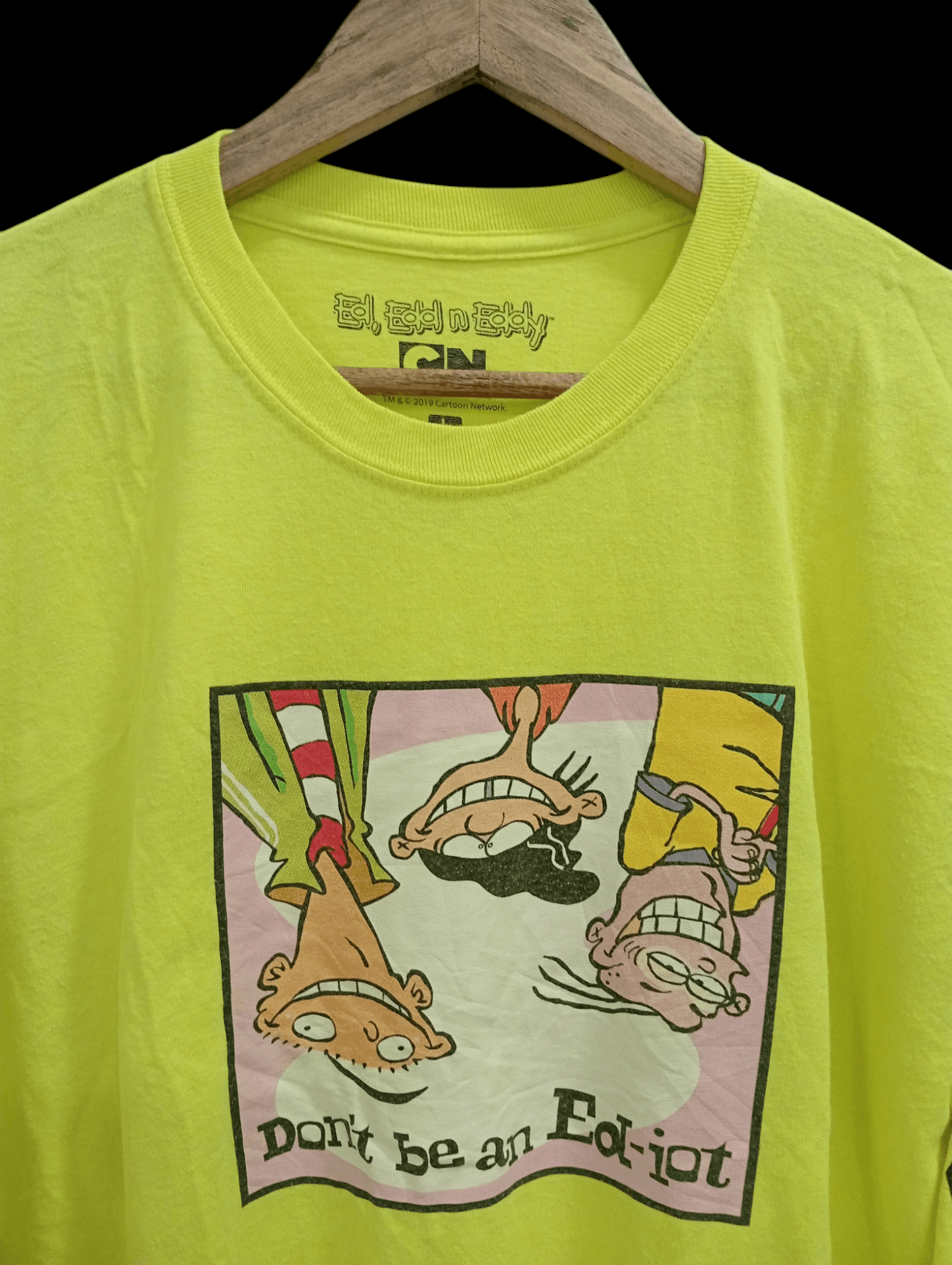 Cartoon Network × Vintage 🔥🔥Ed,Edd N Eddy Don't Be An Ed-iot LS T-Shirt Size US L / EU 52-54 / 3 - 17 Thumbnail