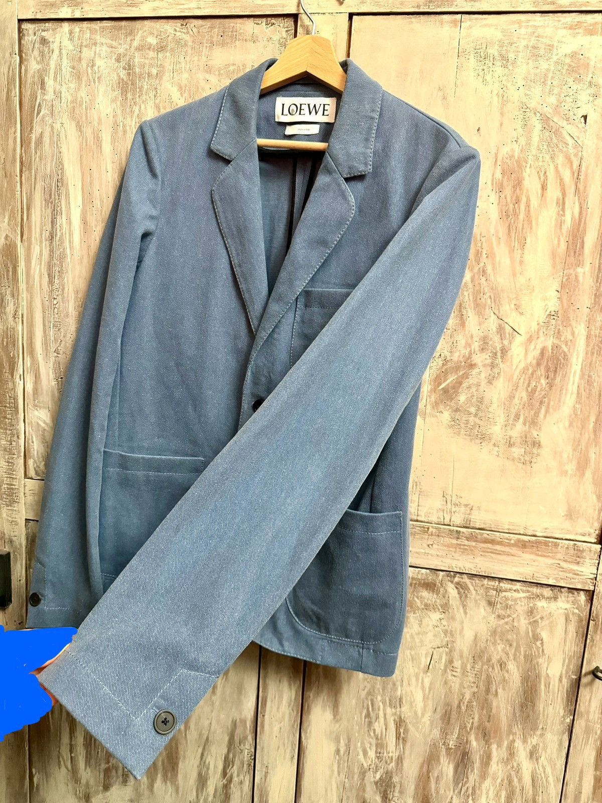 Loewe Loewe fitted blue denim blazer jacket 46 Size US S / EU 44-46 / 1 - 7 Thumbnail