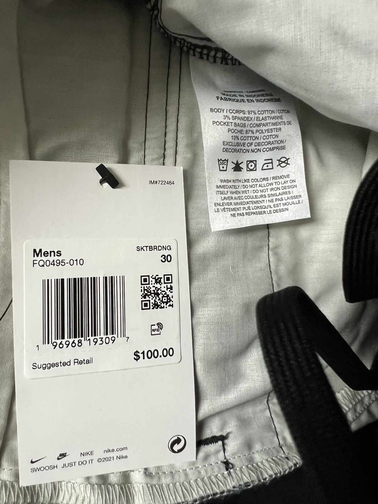 Nike NIKE SB Kearny Skate Cargo Pants Straight Leg Loose Fit Size US 30 / EU 46 - 10 Thumbnail