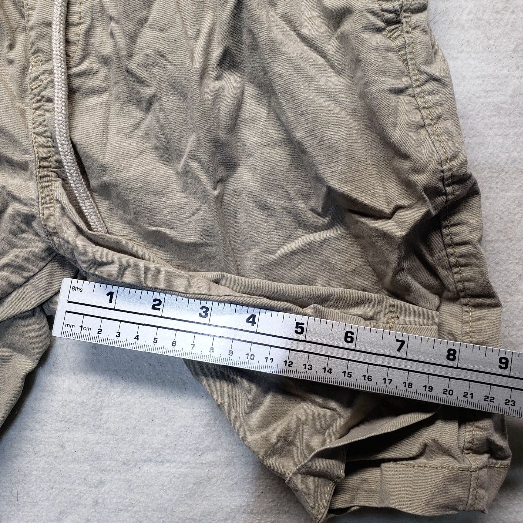 George George Shorts Adult Men's Size S Small 28-30 Beige Tan Stretch Above The Knee Men's Size US 29 - 6 Thumbnail