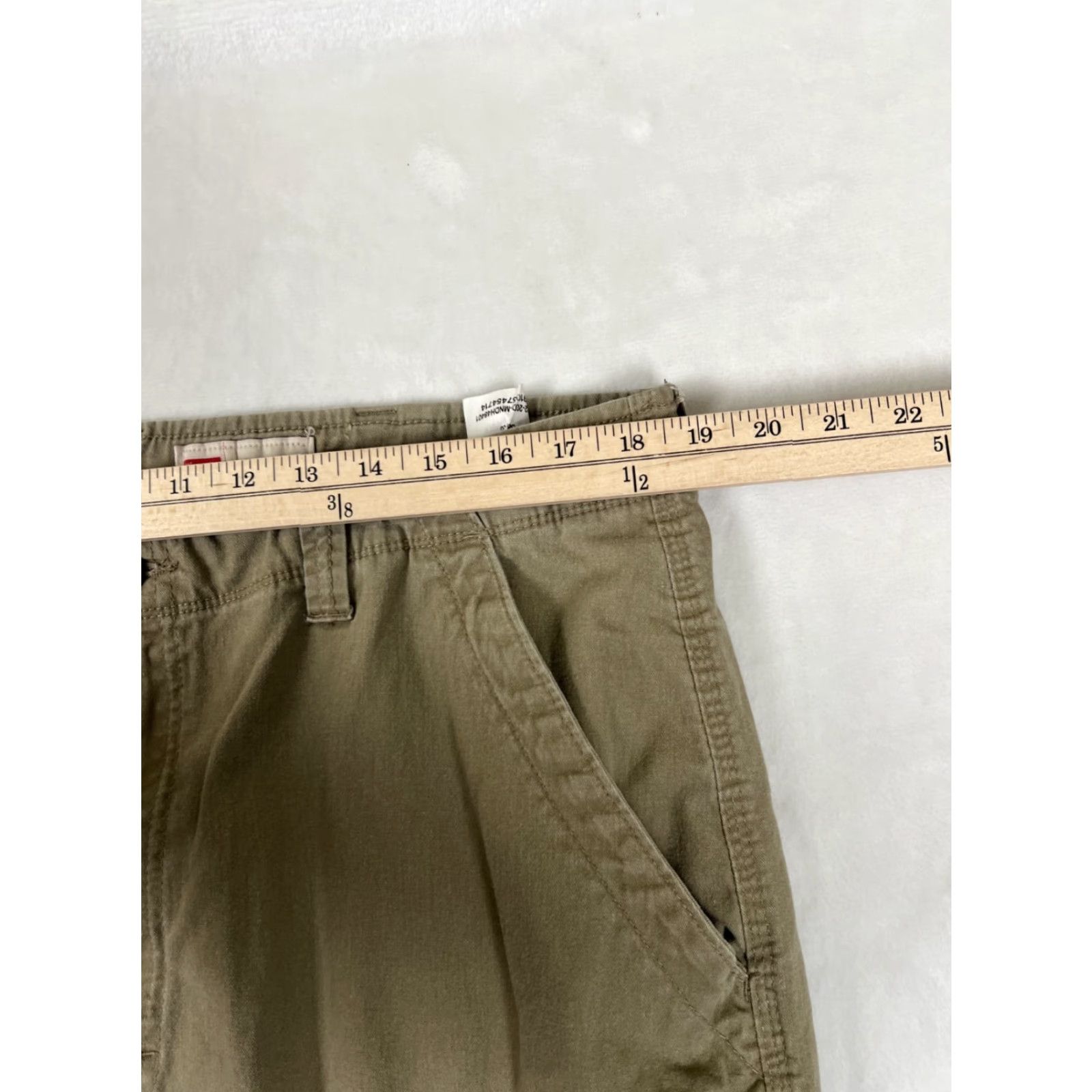 Wrangler Wrangler Cargo Pants Mens 38x30 Relaxed Fit Khaki Tan Stretch Utility Casual Pant Straight Leg Cotton Spandex Canvas Bedrock Size US 38 / EU 54 - 6 Thumbnail